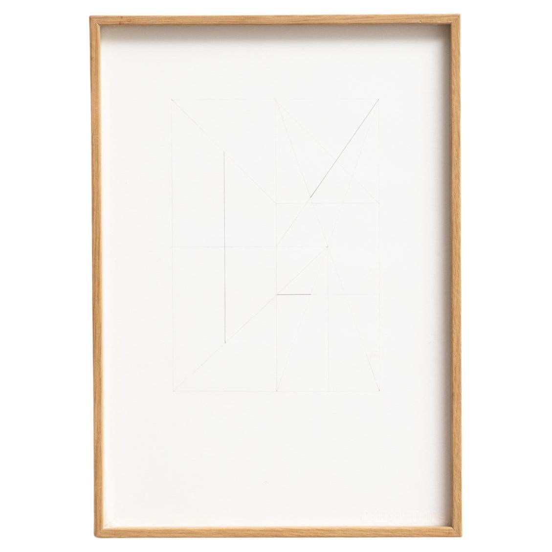 Enrico Della Torre Framed Drawing, 2016