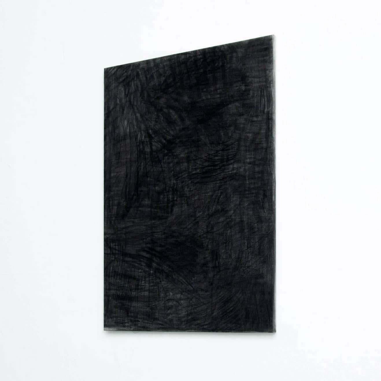 Schwarzes Gemälde von Enrico Dellatorre (Moderne)