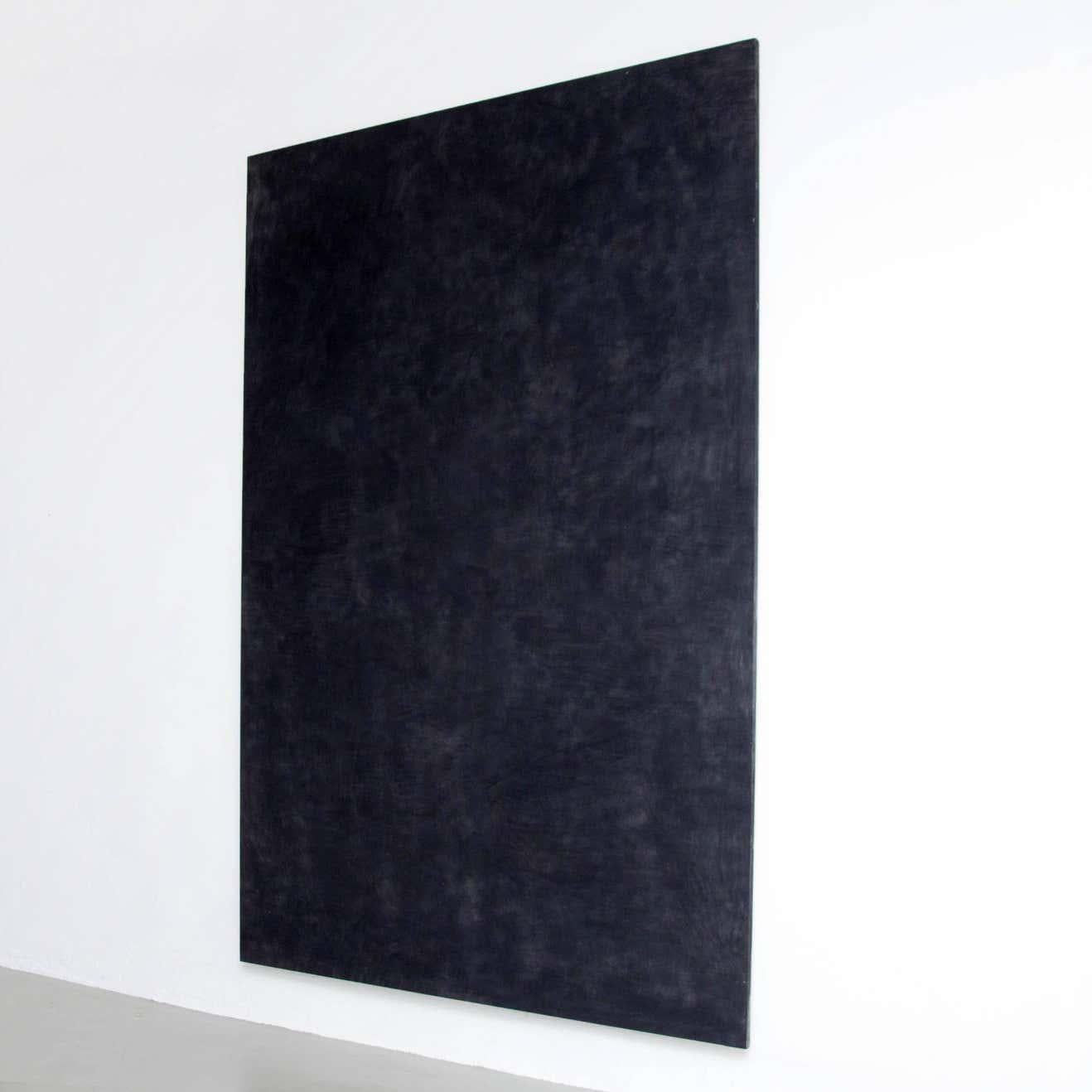Moderne Grande peinture noire contemporaine d'Enrico Dellatorre en vente