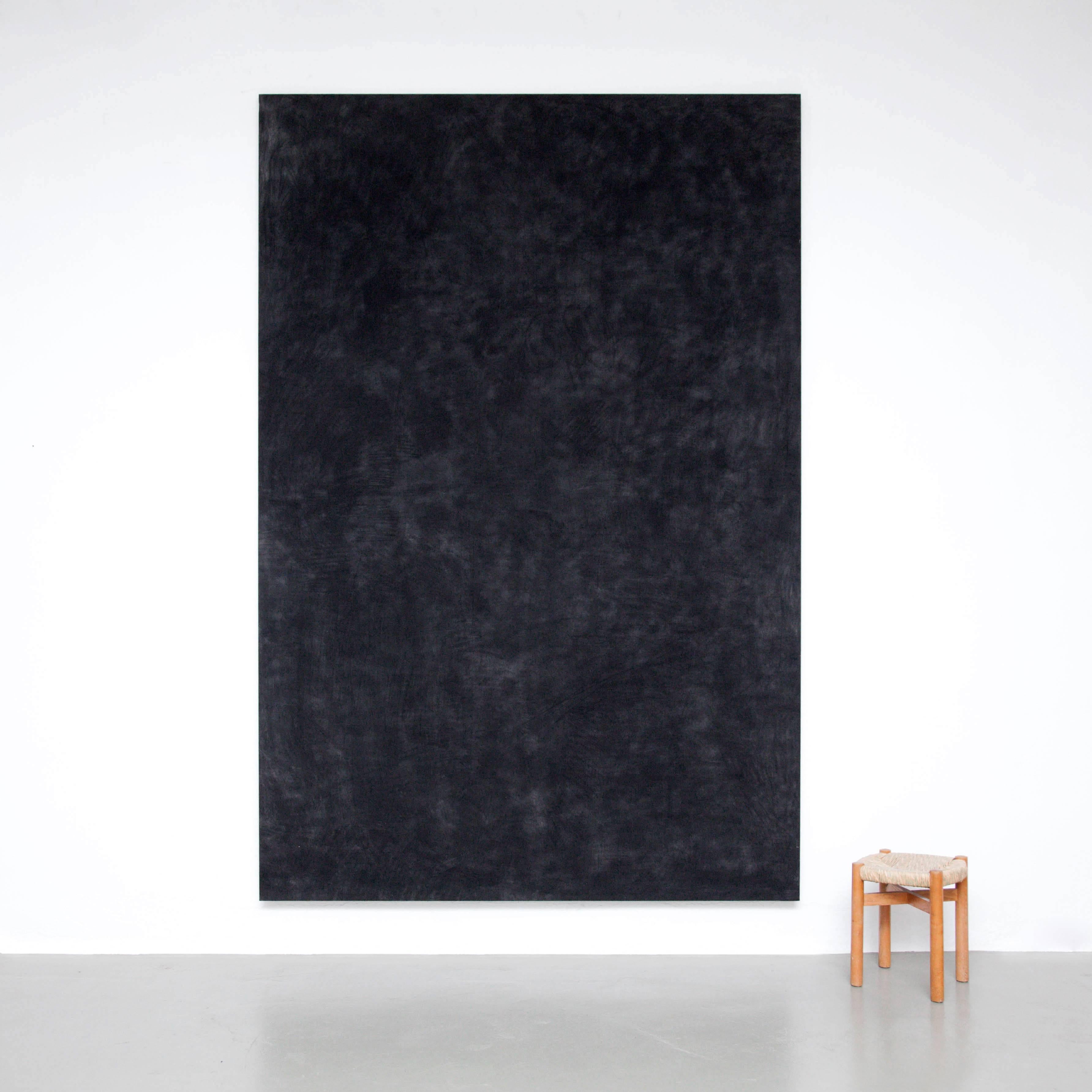 Enrico Dellatorre Contemporary Black Large Painting 1
