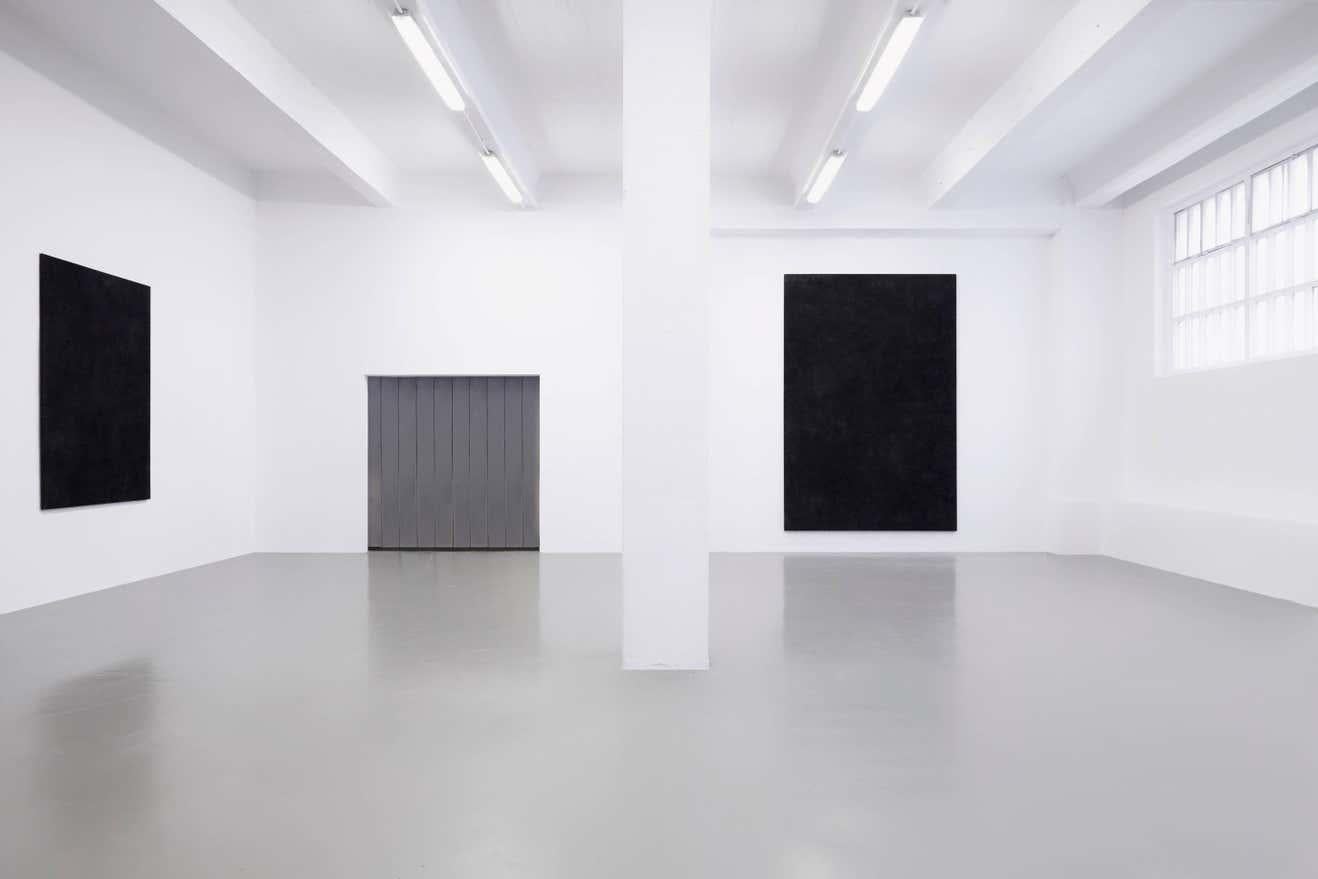 Enrico Dellatorre Contemporary Modern Black Monochrome Large Painting 5