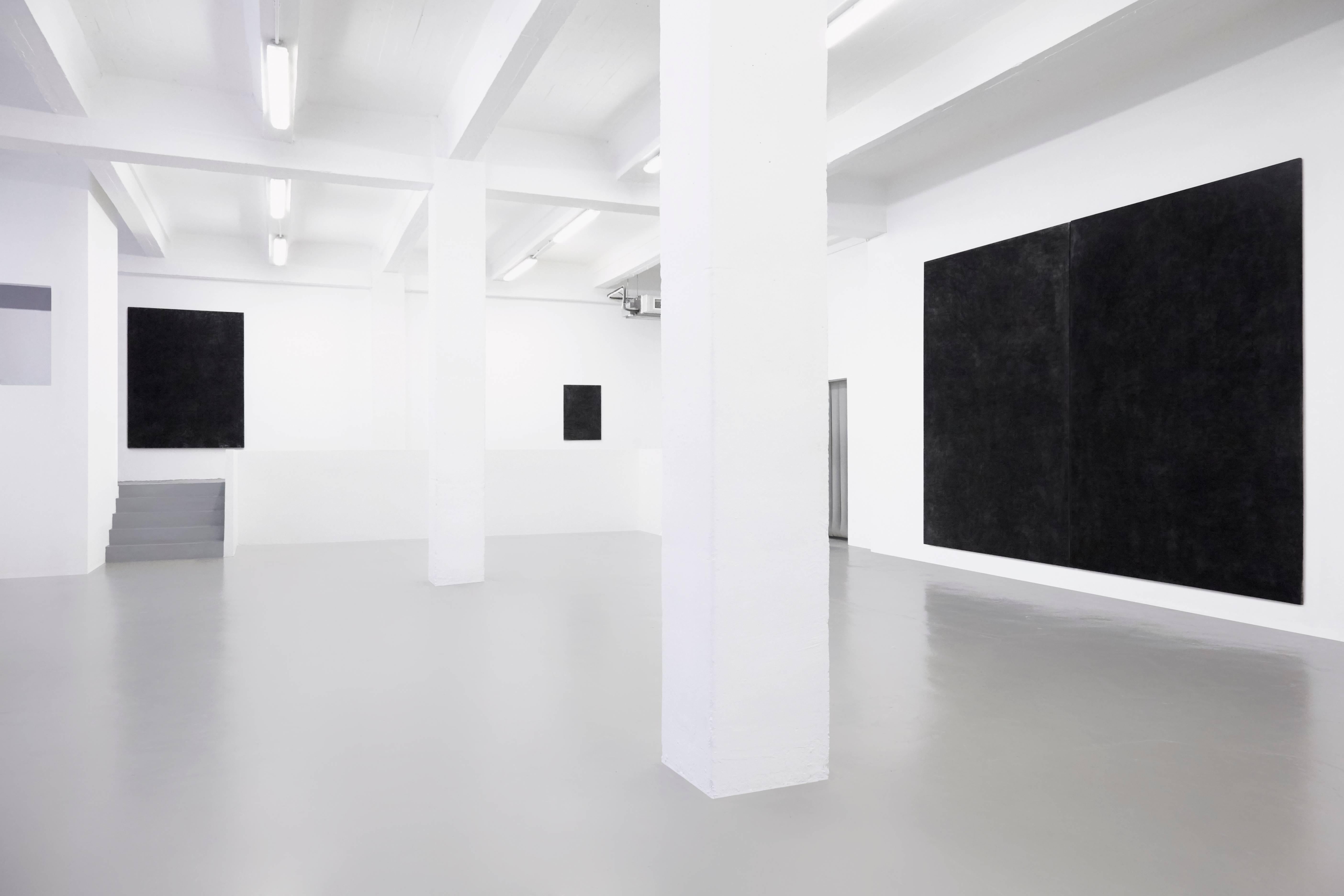 Enrico Dellatorre Contemporary Modern Black Monochrome Large Painting 6