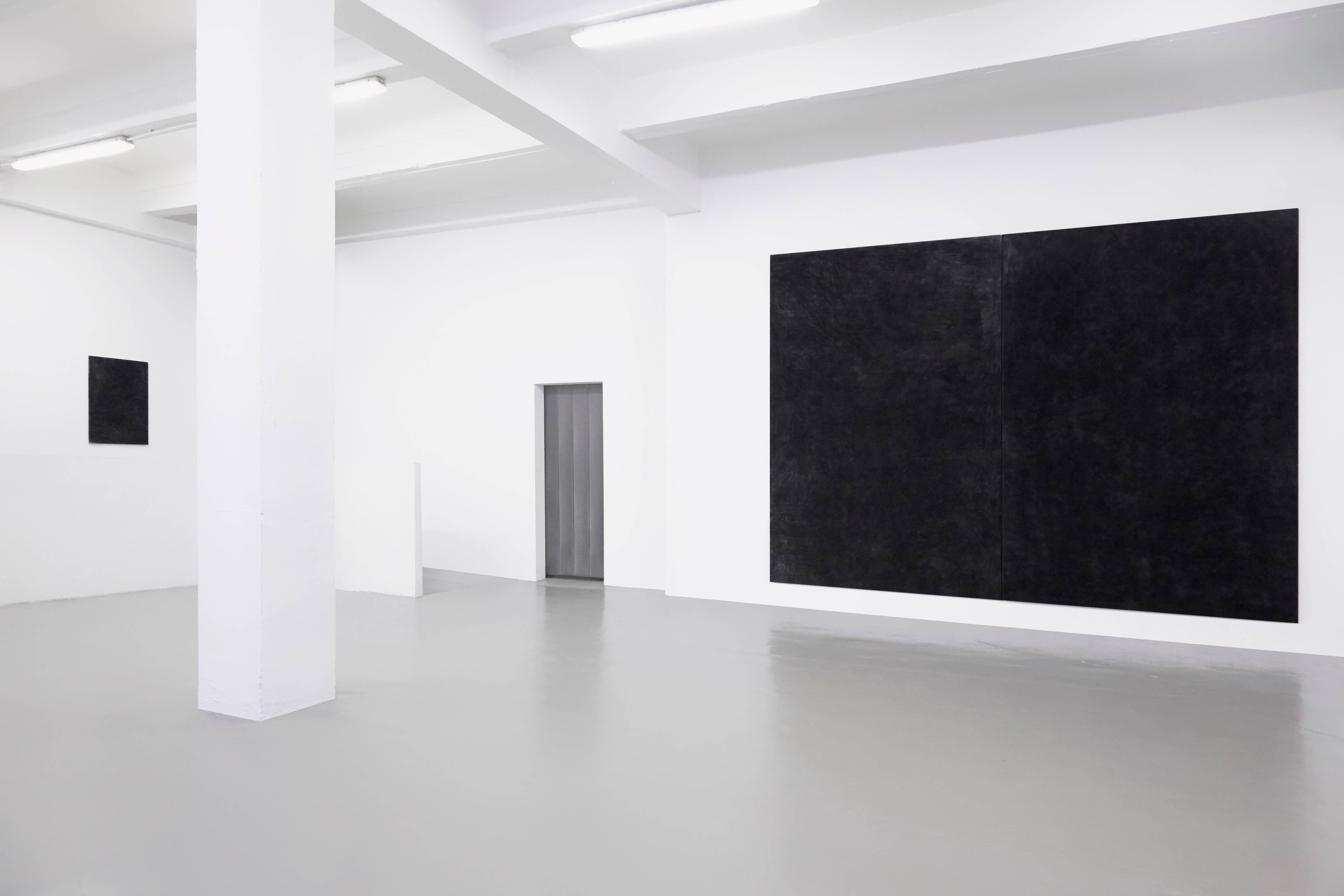 Enrico Dellatorre Contemporary Modern Black Monochrome Large Painting 8