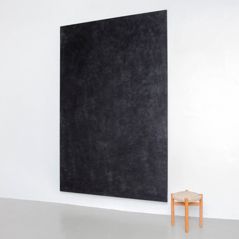 Enrico Dellatorre Contemporary Modern Black Monochrome Large Painting ...
