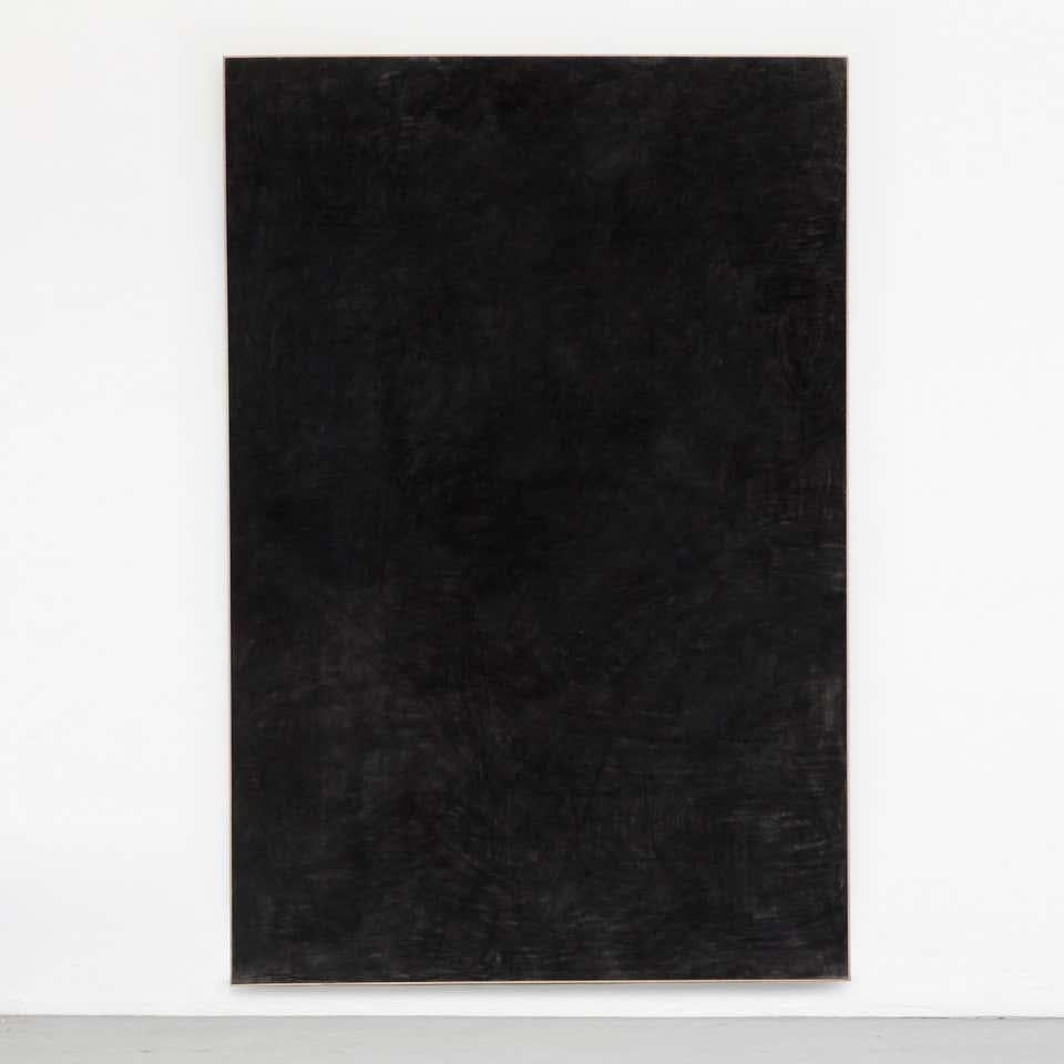 Painting in charcoal on linen made by Enrico Dellatorre.

Measurements: 300 x 200 cm / each canvas / 300 x 400 cm in total.

The expressive vision of Enrico is an exploration of space in the painting, an attempt to bring to the limits its