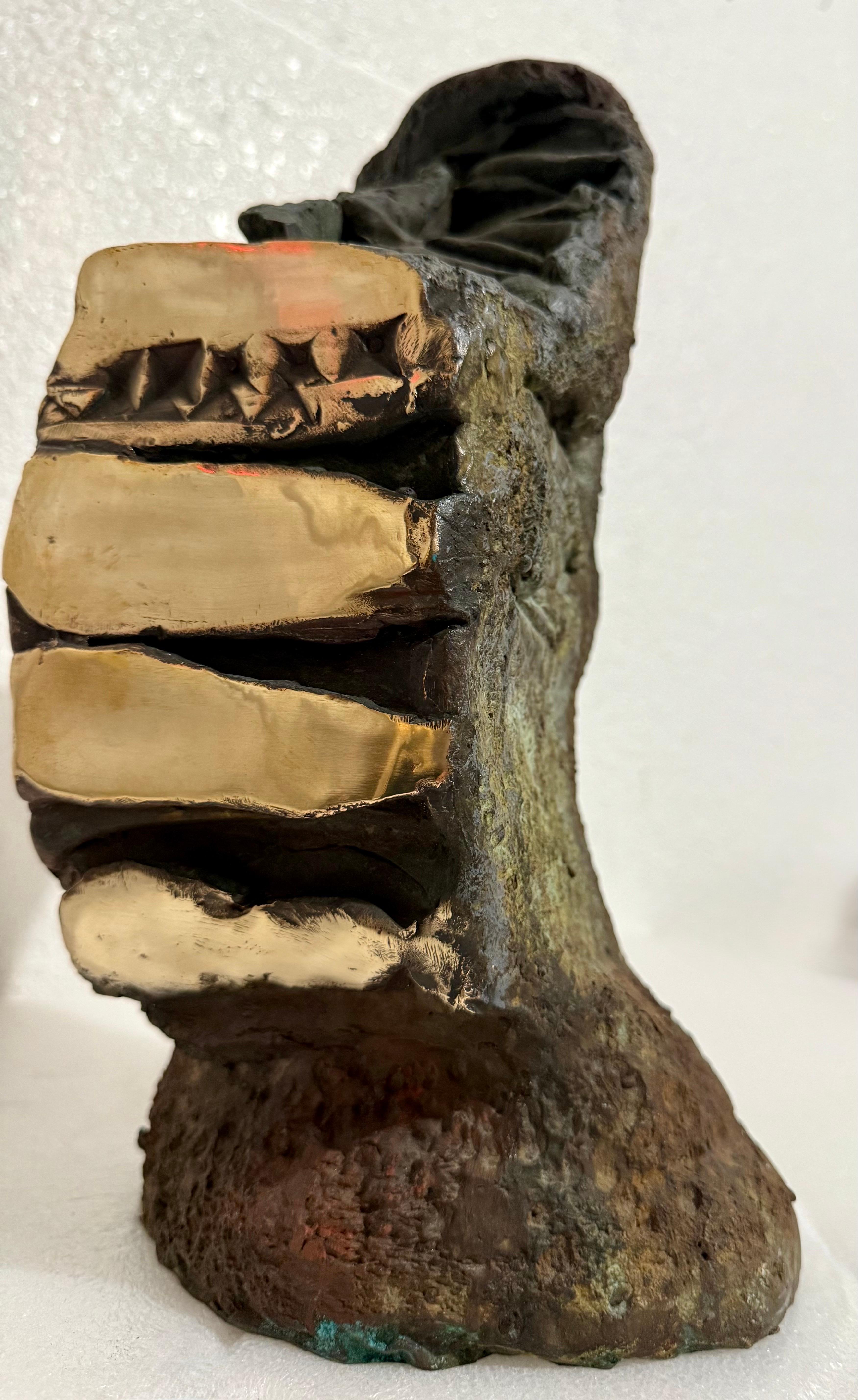Enrico Donati Expressionniste abstrait Brutaliste Sculpture en bronze Art surréaliste en vente 6