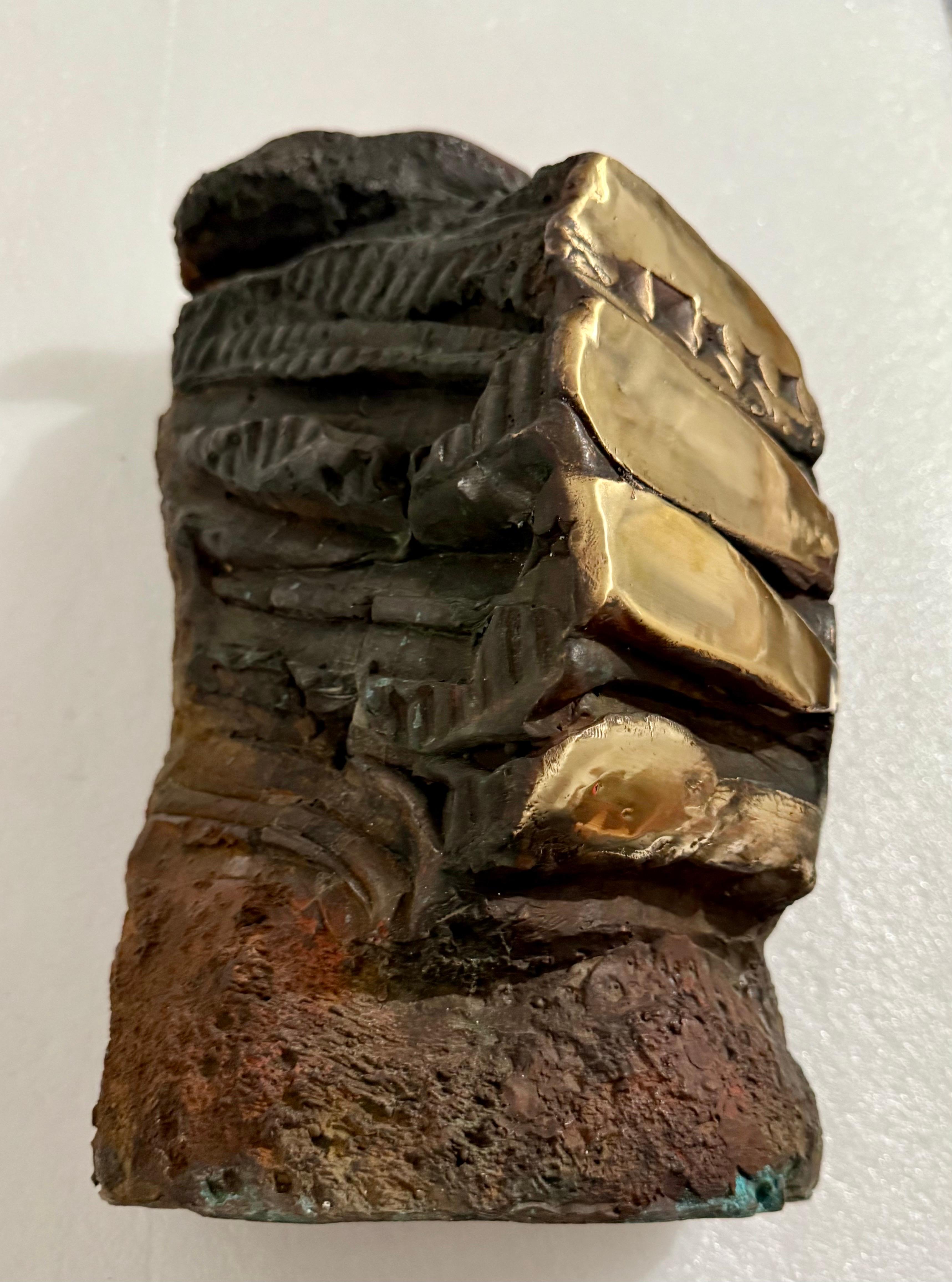Enrico Donati Expressionniste abstrait Brutaliste Sculpture en bronze Art surréaliste en vente 8