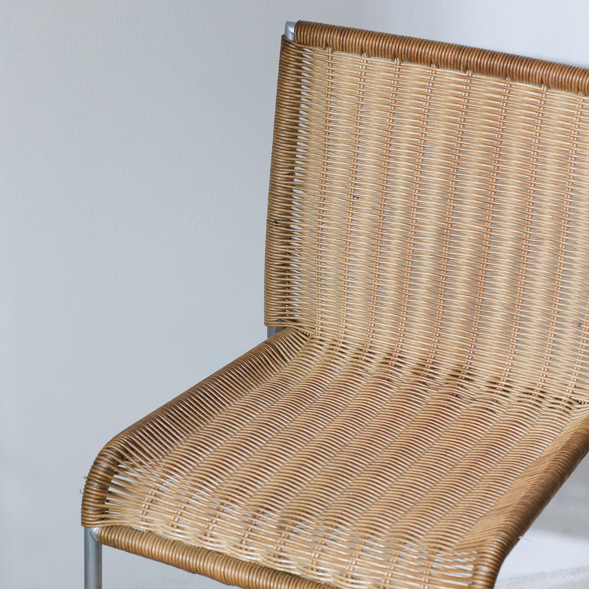 Steel Enrico Franzolini Bar Stool Agra for Accademia Italy For Sale
