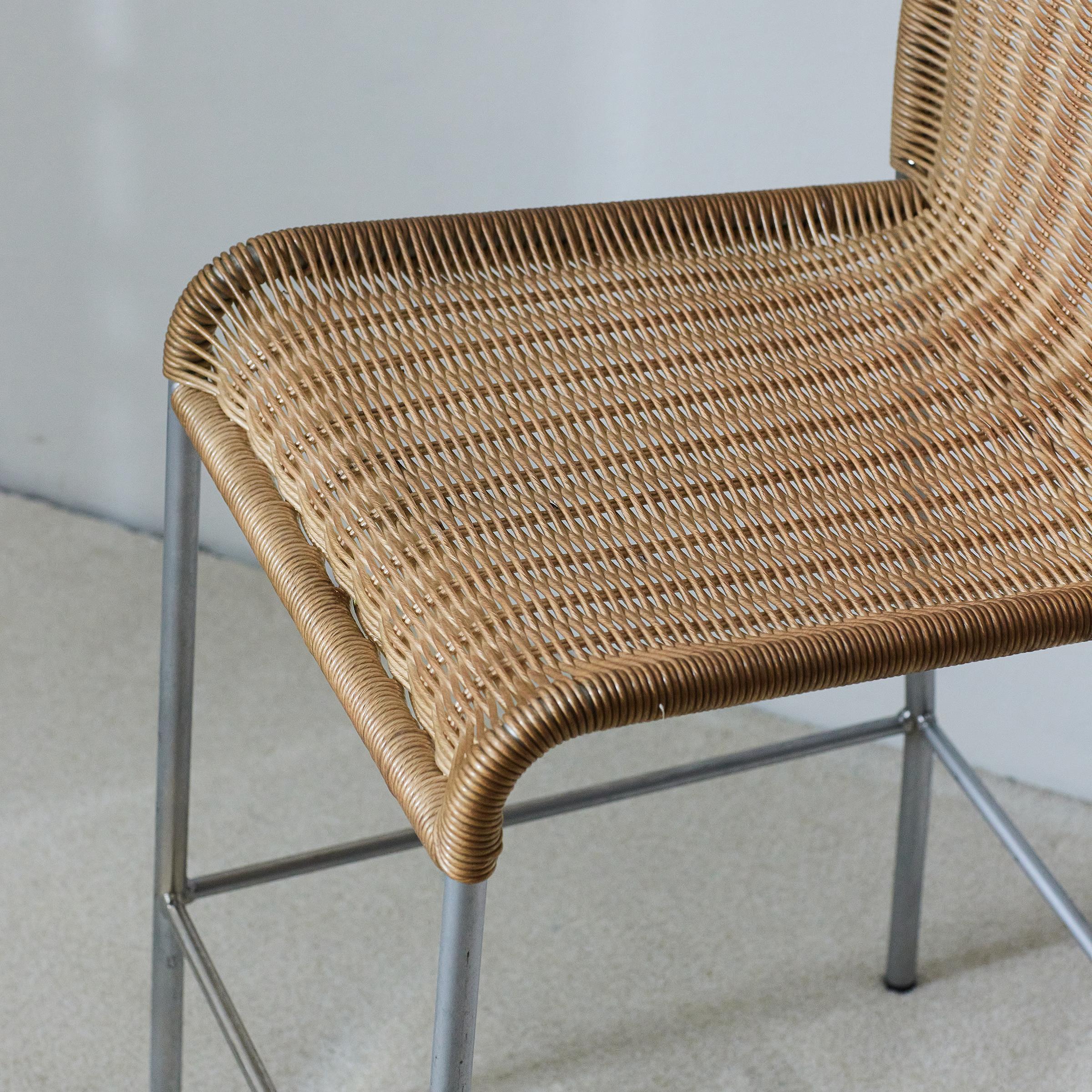 Enrico Franzolini Bar Stool Agra for Accademia Italy For Sale 1