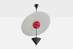 Enrico Furio Dominici, Lampada a sospensione, metallo, Brasile, 1980