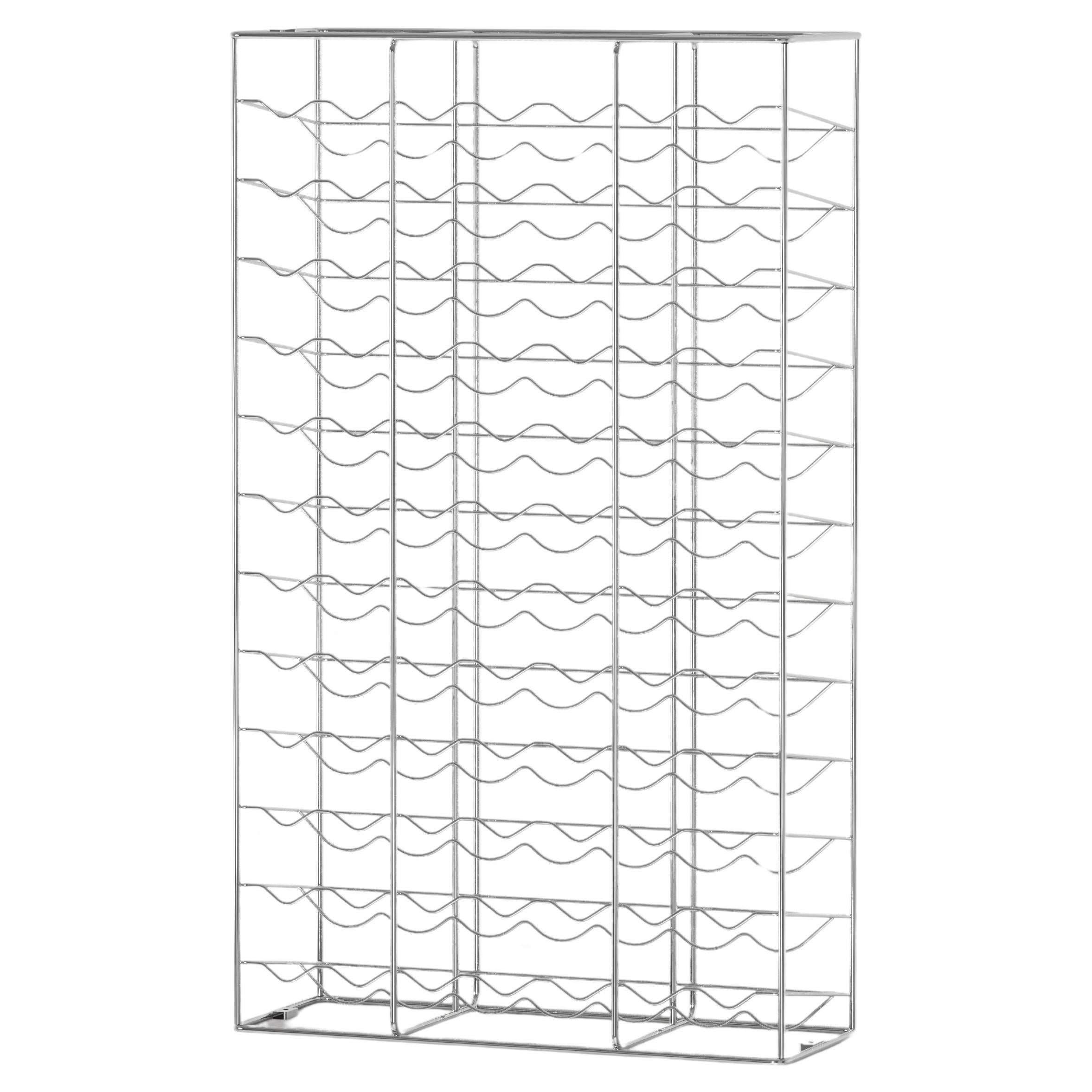 Enrico Girotti Exclusive Stainless Steel Wine Rack Made in Italy