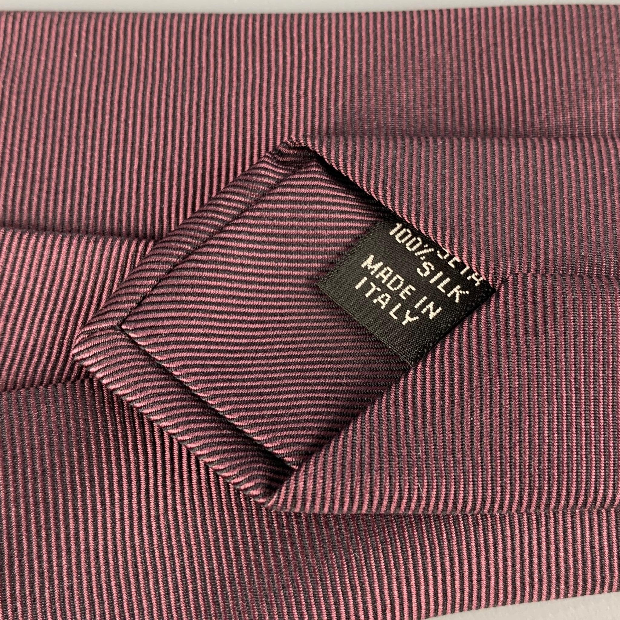 ENRICO ISAIA Brown Silk Twill Tie For Sale 1