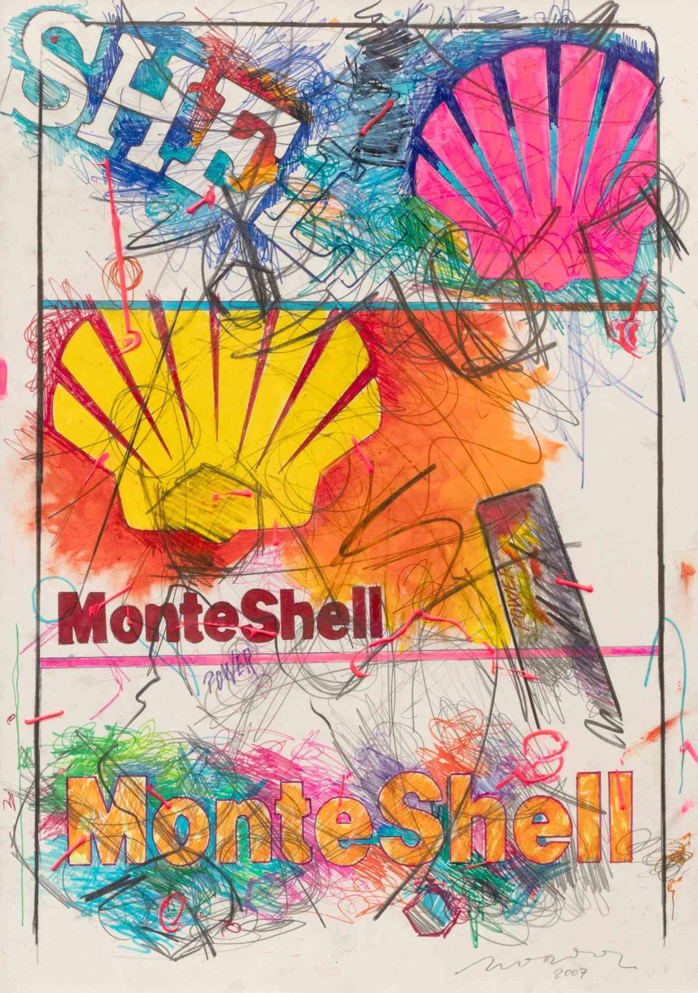 Monte Shell - Mixed Media by Enrico Manera - 2007 For Sale 1
