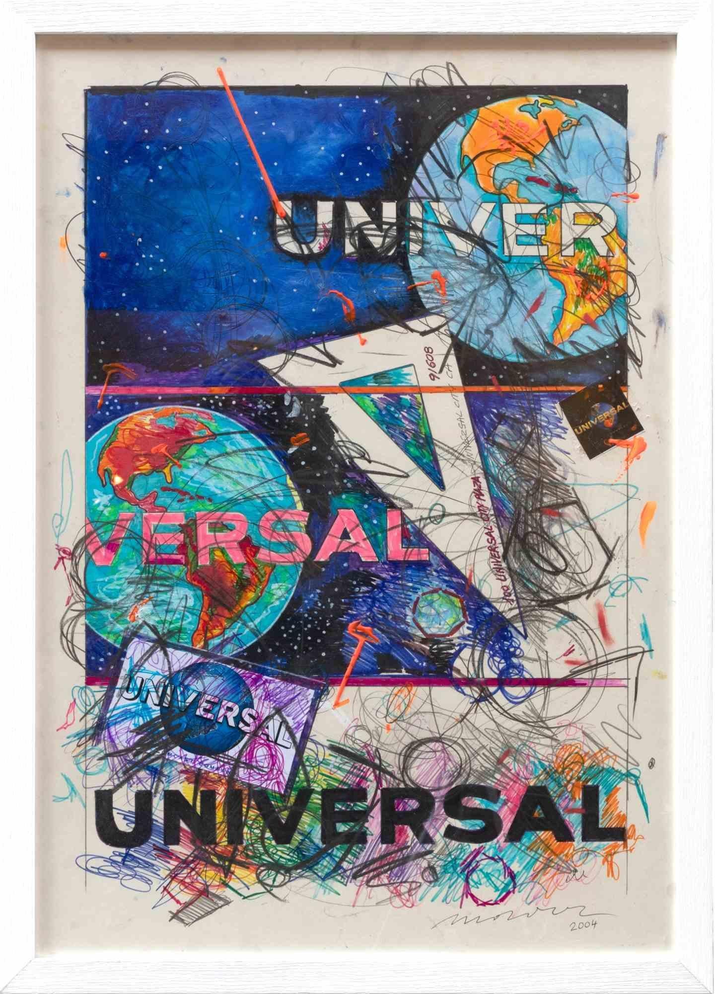 Universal is a contemporary artwork realized by Enrico Manera in 2006.

Mixed media on cardboard.

Hand signed and dated on the lower margin.

Authentication certificate by the Artist on photograph.

