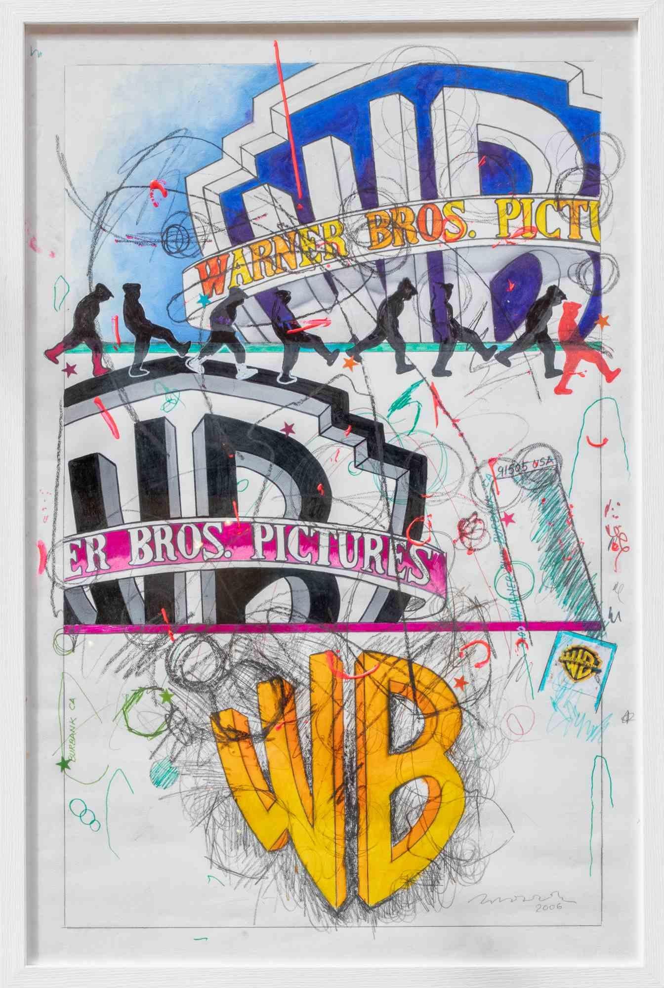 Warner Bros is a contemporary artwork realized by Enrico Manera in 2006.

Mixed media on paper.

Hand signed and dated on the lower margin

Authentication certificate by the Artist on photograph.
