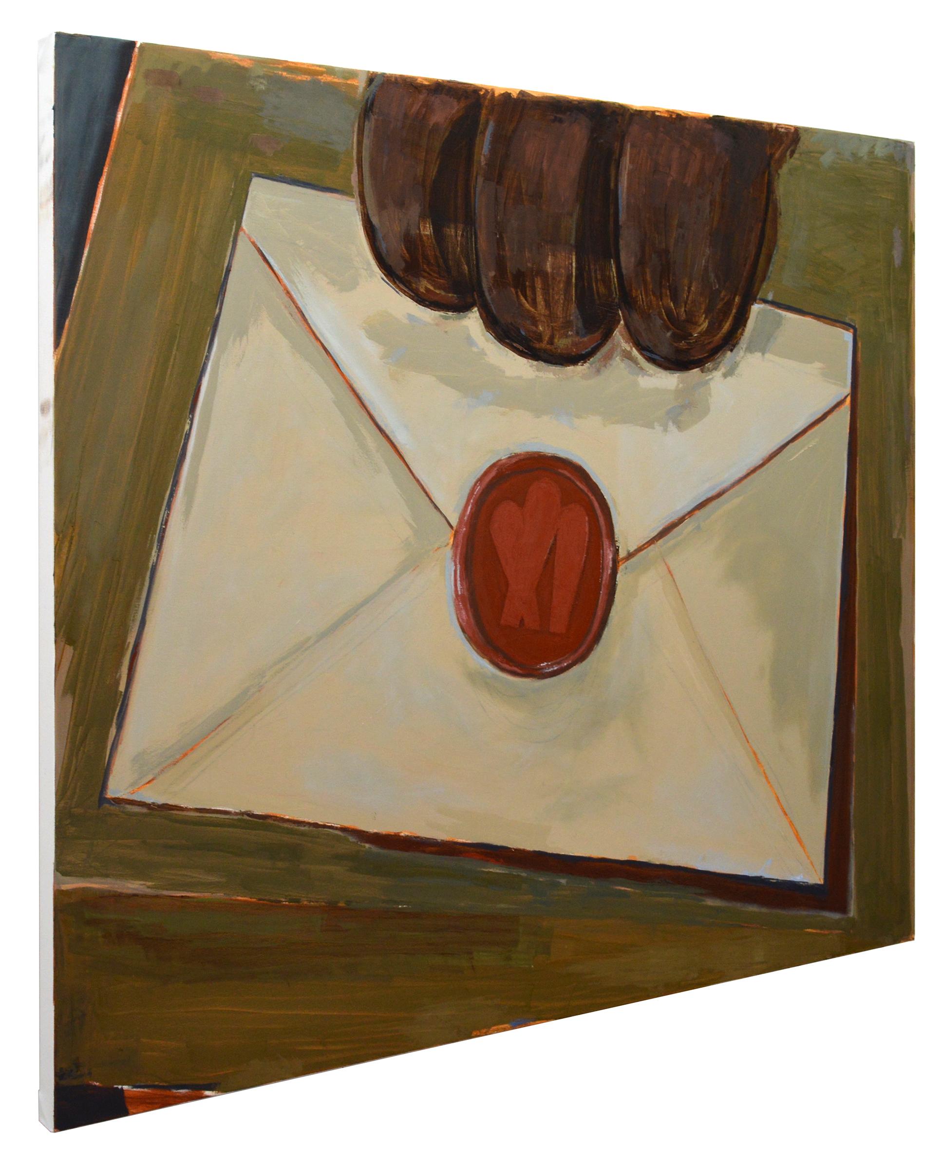 untitled - Notice of Intent  - Painting by Enrico Riley
