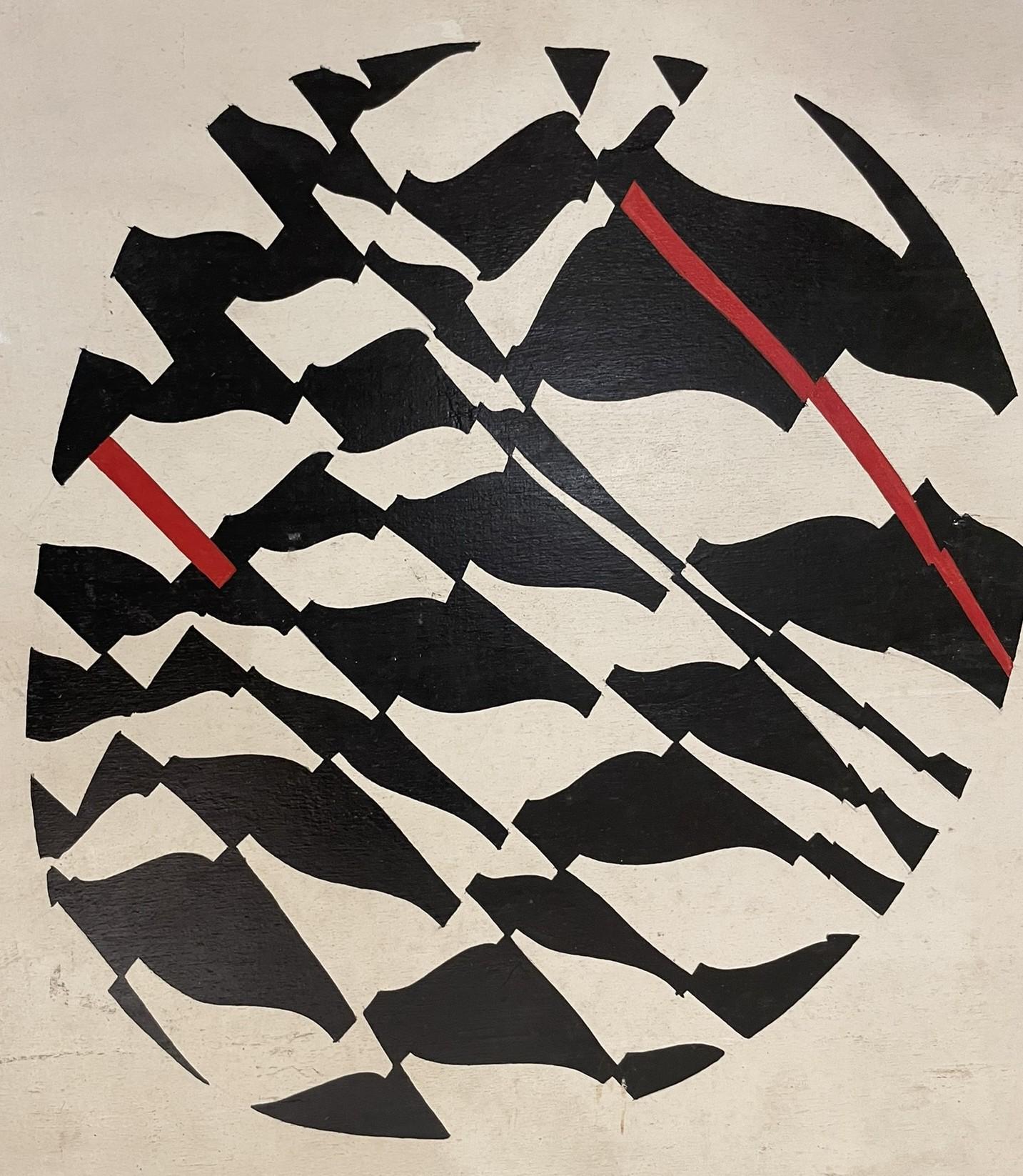 Abstract composition by Enrico Sirello, 1974. Art and Psychology of Perception. in vendita 2