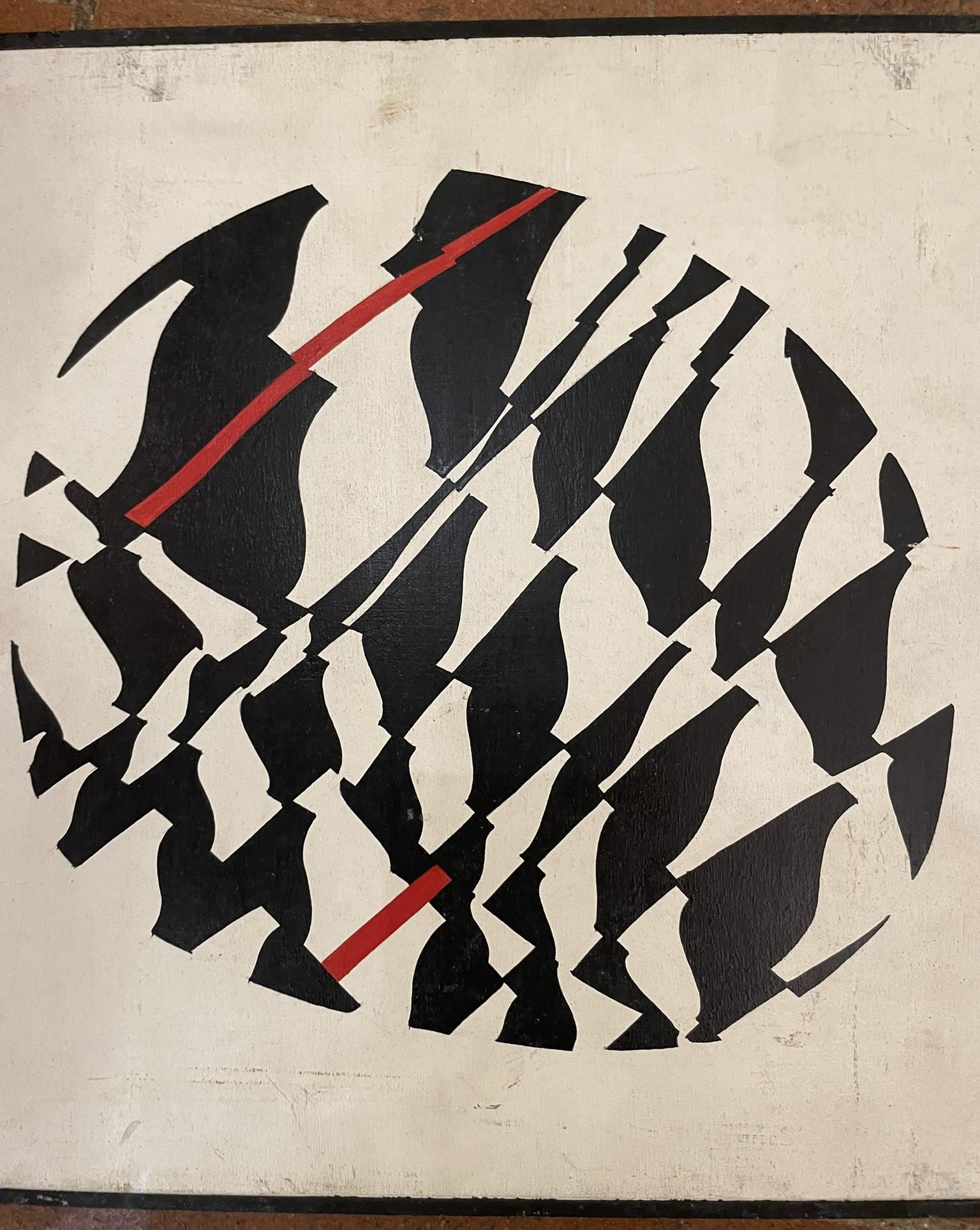 Abstract composition by Enrico Sirello, 1974. Art and Psychology of Perception. in vendita 3