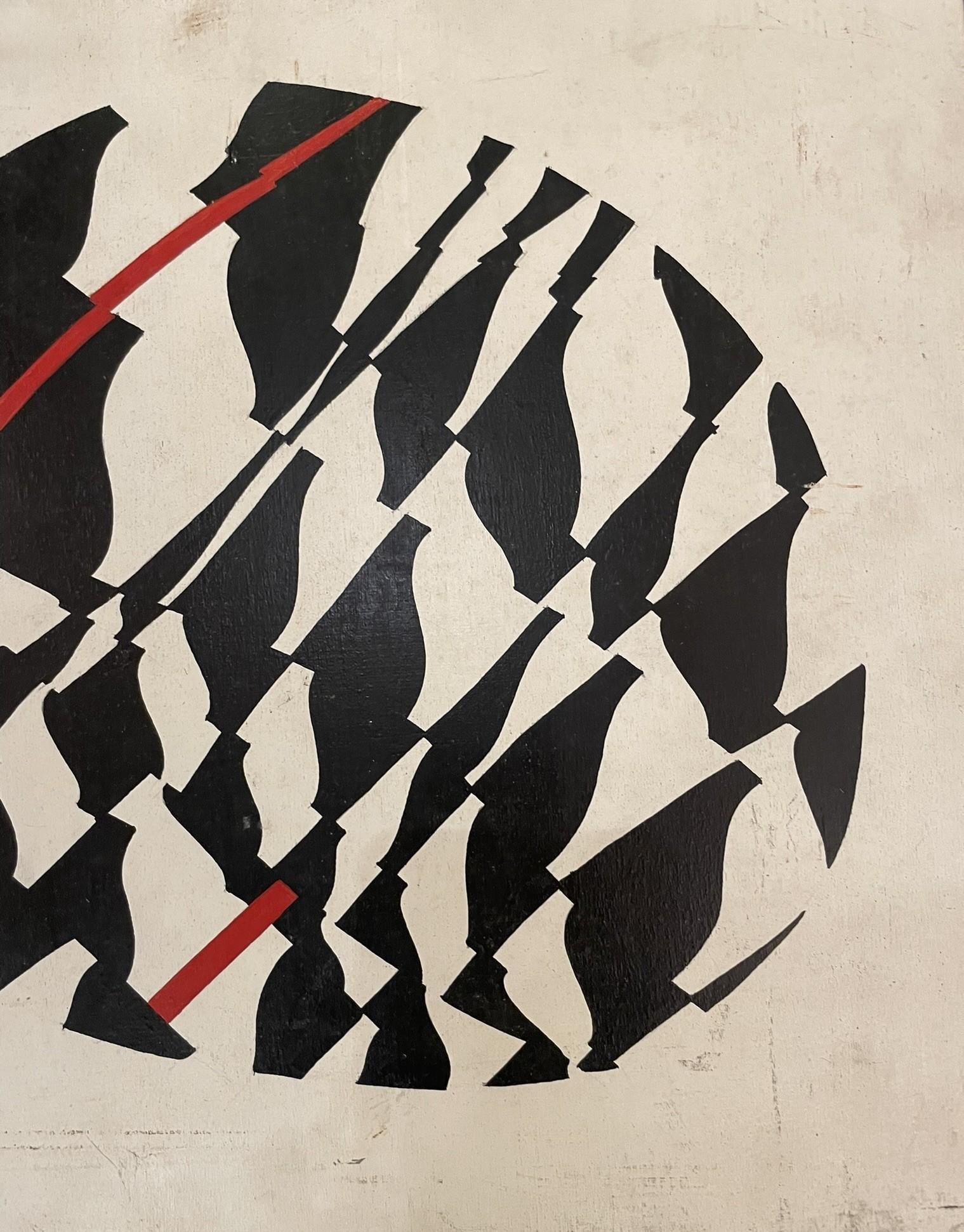 Abstract composition by Enrico Sirello, 1974. Art and Psychology of Perception. in vendita 4