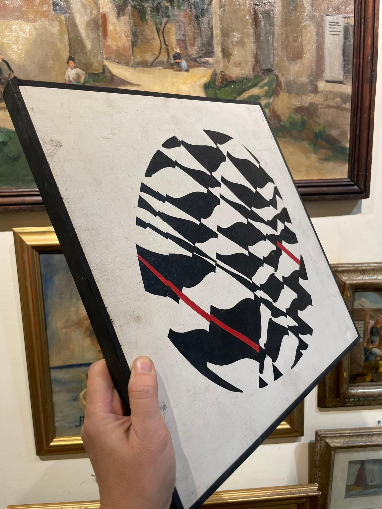 Abstract composition by Enrico Sirello, 1974. Art and Psychology of Perception. in vendita 8