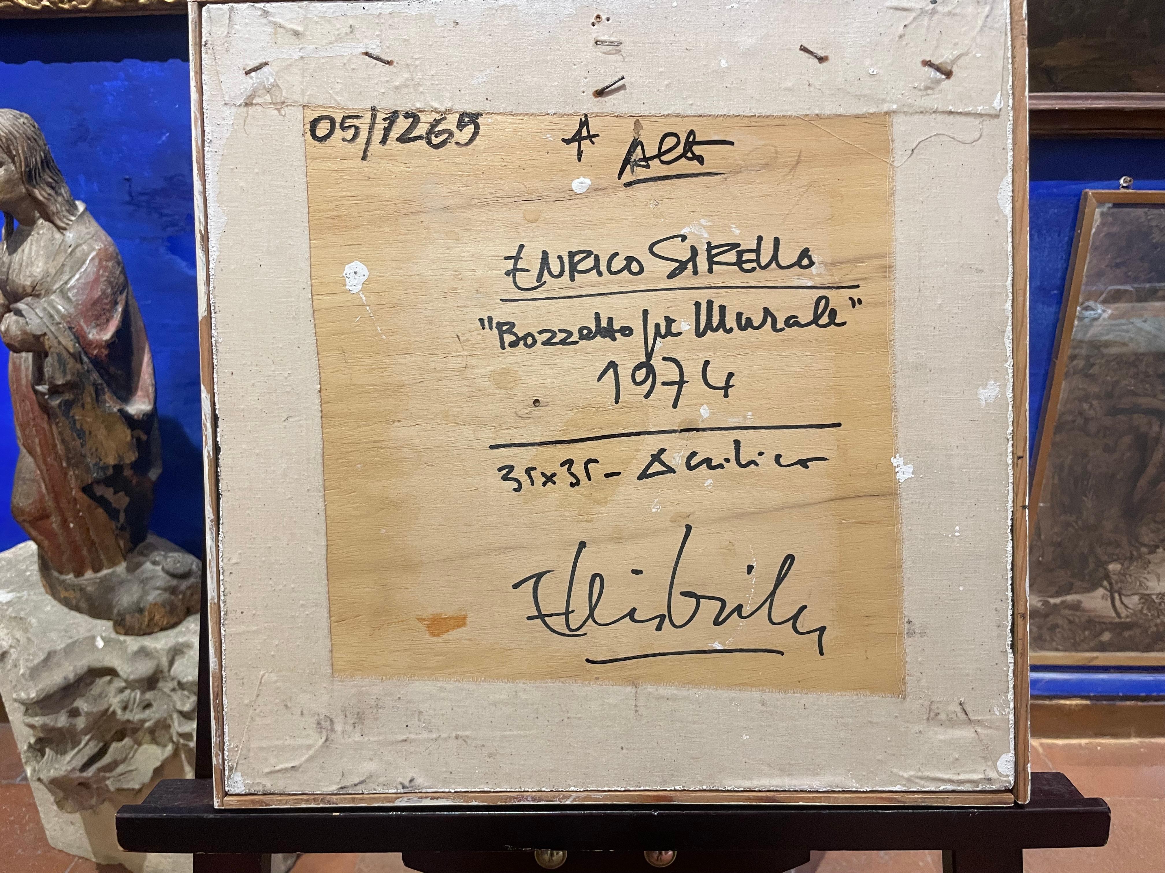 Enrico Sirello, 1974 – Optical Abstract Composition with Repeated Black Modules im Angebot 8