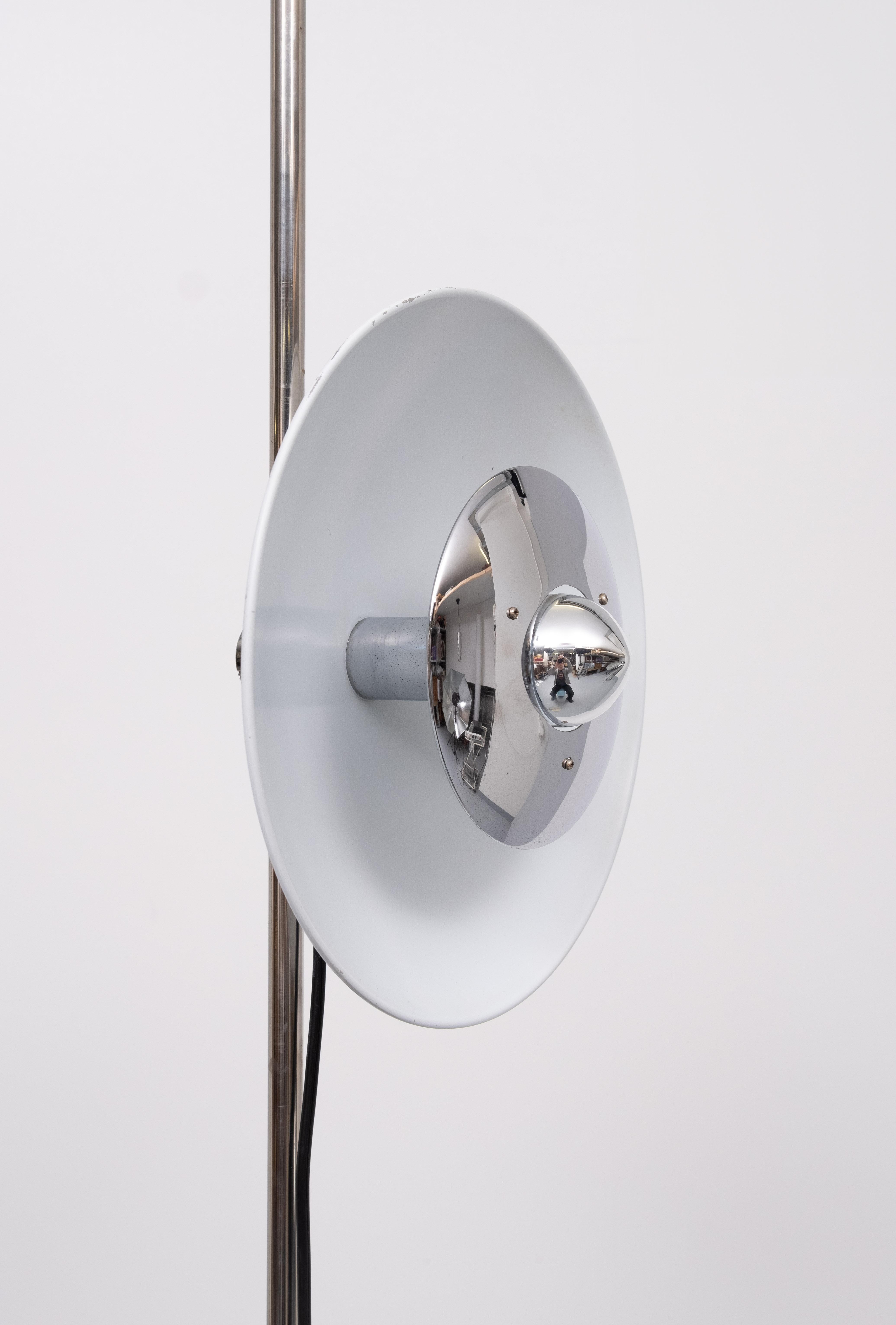 Chrome Enrico Tronconi floor lamp Italy  1960 For Sale