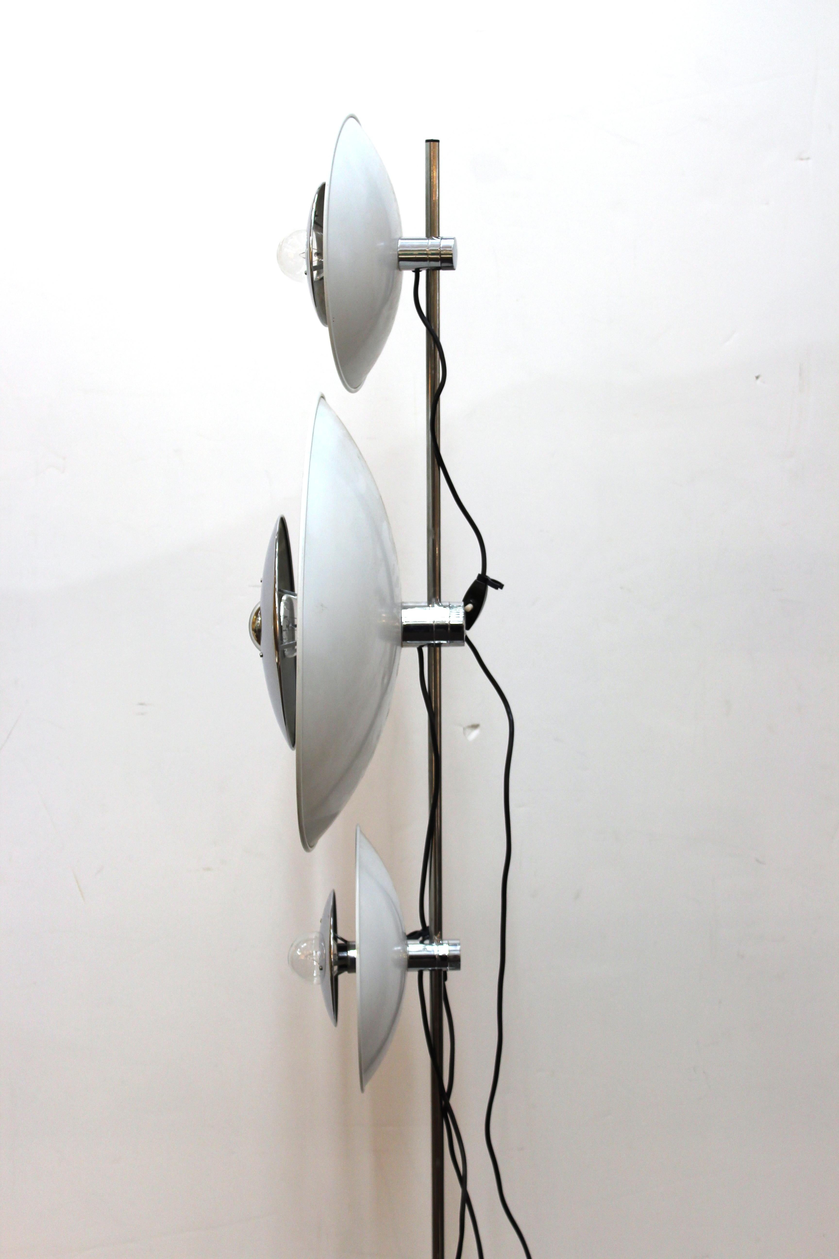 Late 20th Century Enrico Tronconi Italian Modern Floor Lamps with Moving Discs