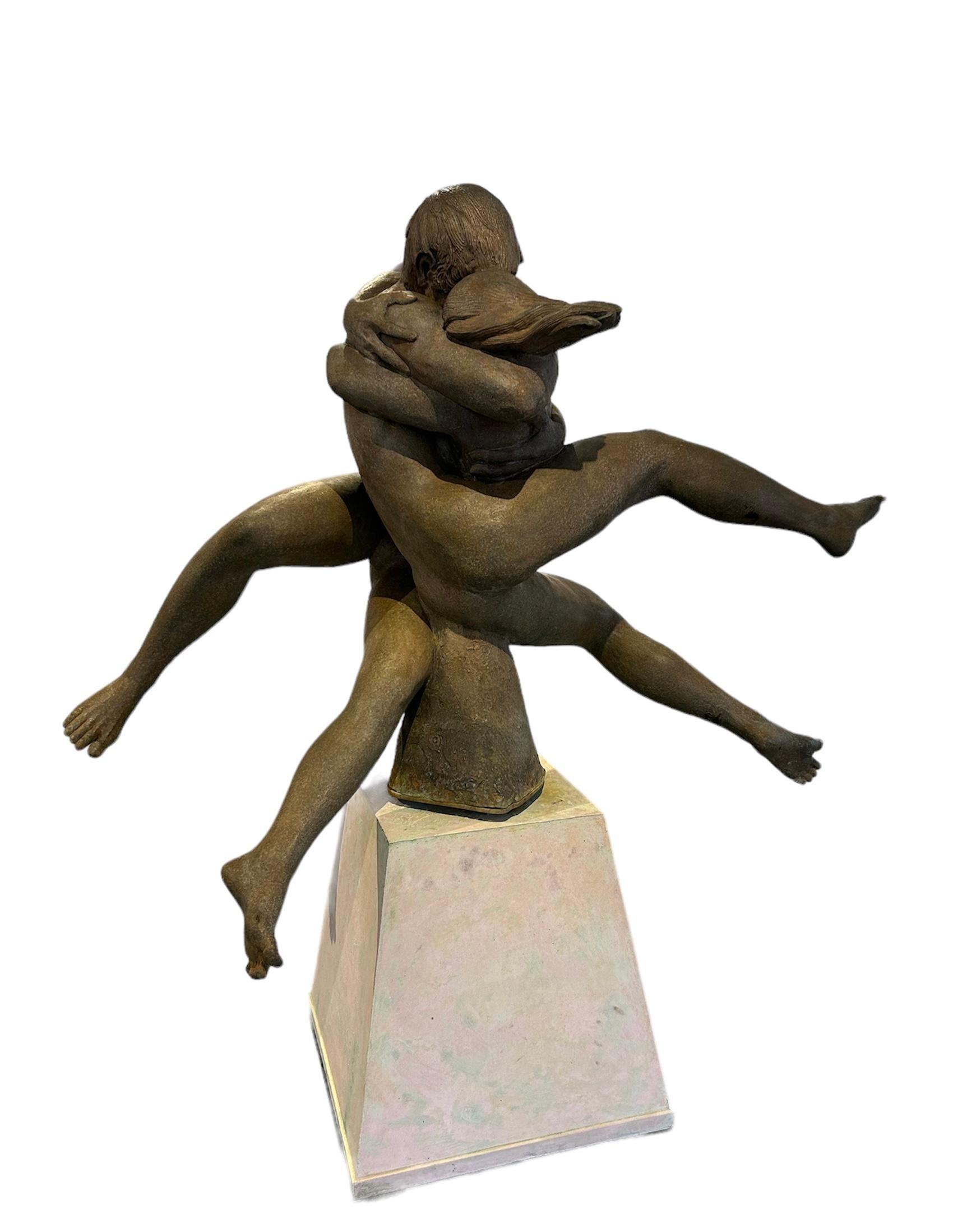 Enrique Alférez Nude Sculpture – Liebespaar (groß)