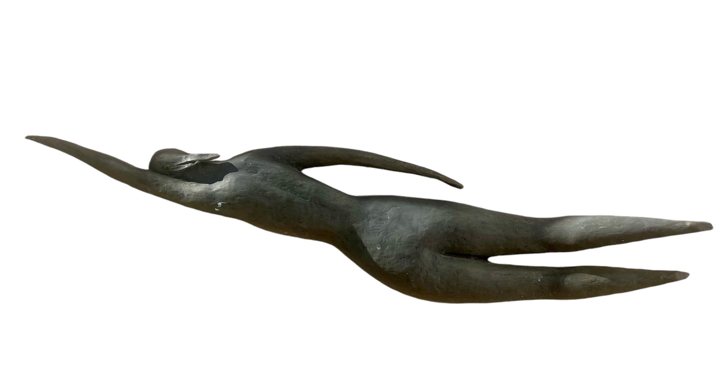 Enrique Alférez Nude Sculpture – Schwimmer
