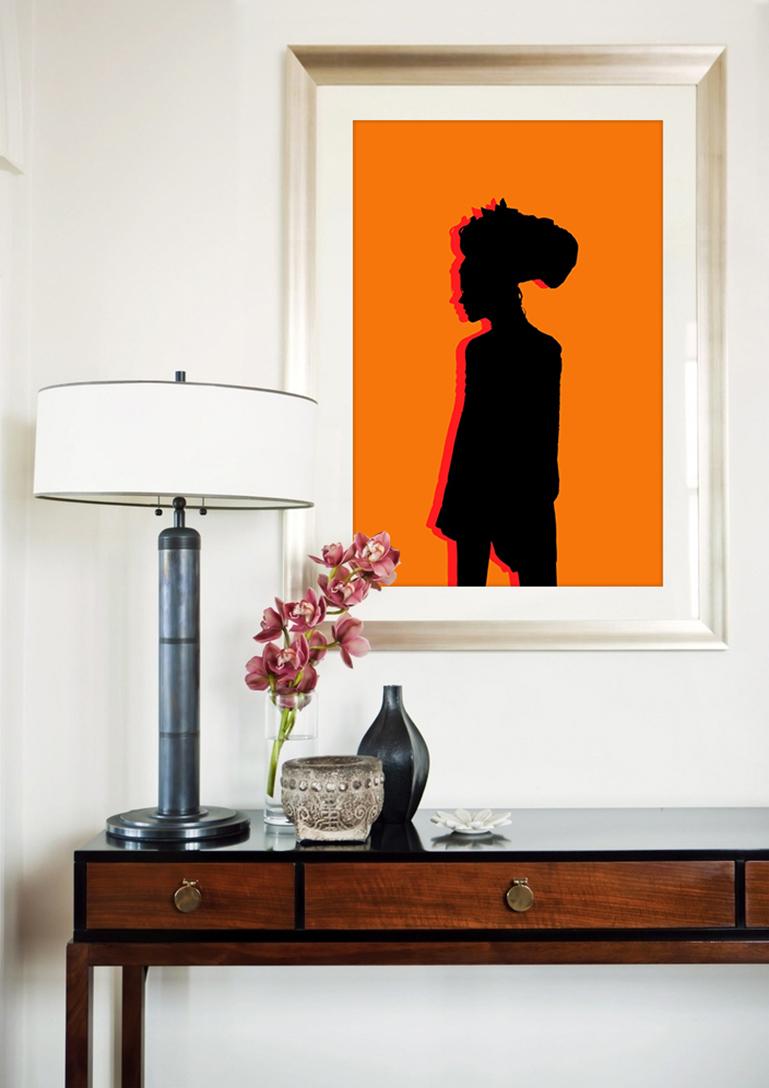 Orange Silhouette - Photograph by Enrique Badulescu