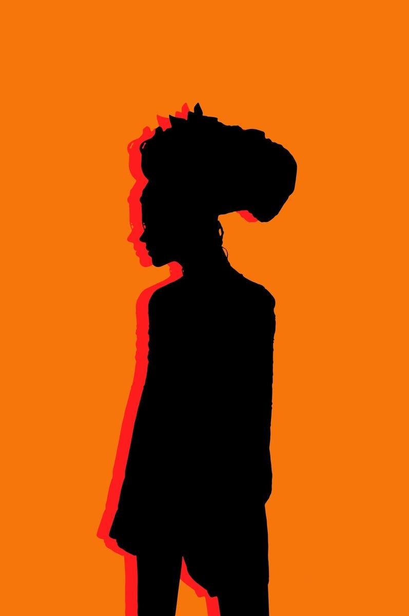 Enrique Badulescu Color Photograph - Orange Silhouette