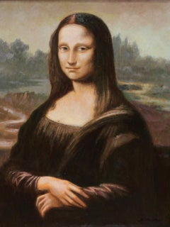 La Gioconda (tras Leonardo da Vinci) - Óleo sobre tela