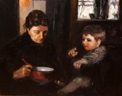 Maternidad - Óleo sobre tela - años 70-80