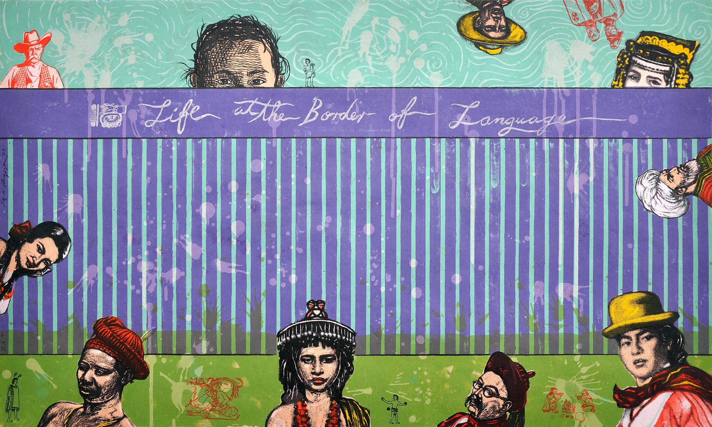 Enrique Chagoya Print - "Life at the Border of Language"