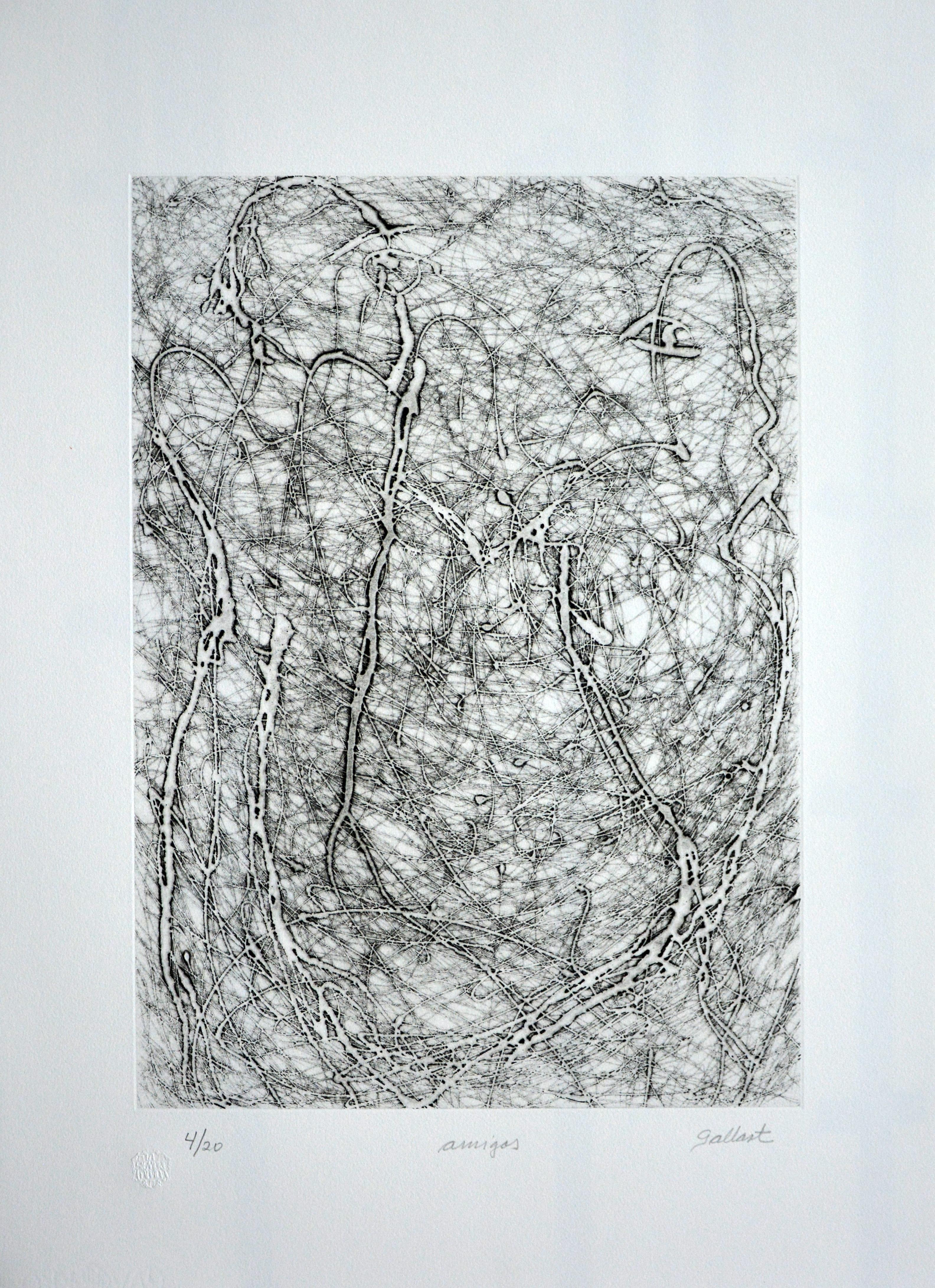 Enrique Gallart (Mexico, 1948)
'Amigos', 2012
collagraph on paper Guarro Biblos 250g.
28.6 x 20.9 in. (72.5 x 53 cm.)
Edition of 20
ID: GAL-101
Unframed