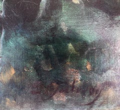 Spanish landscape oil on canvas painting