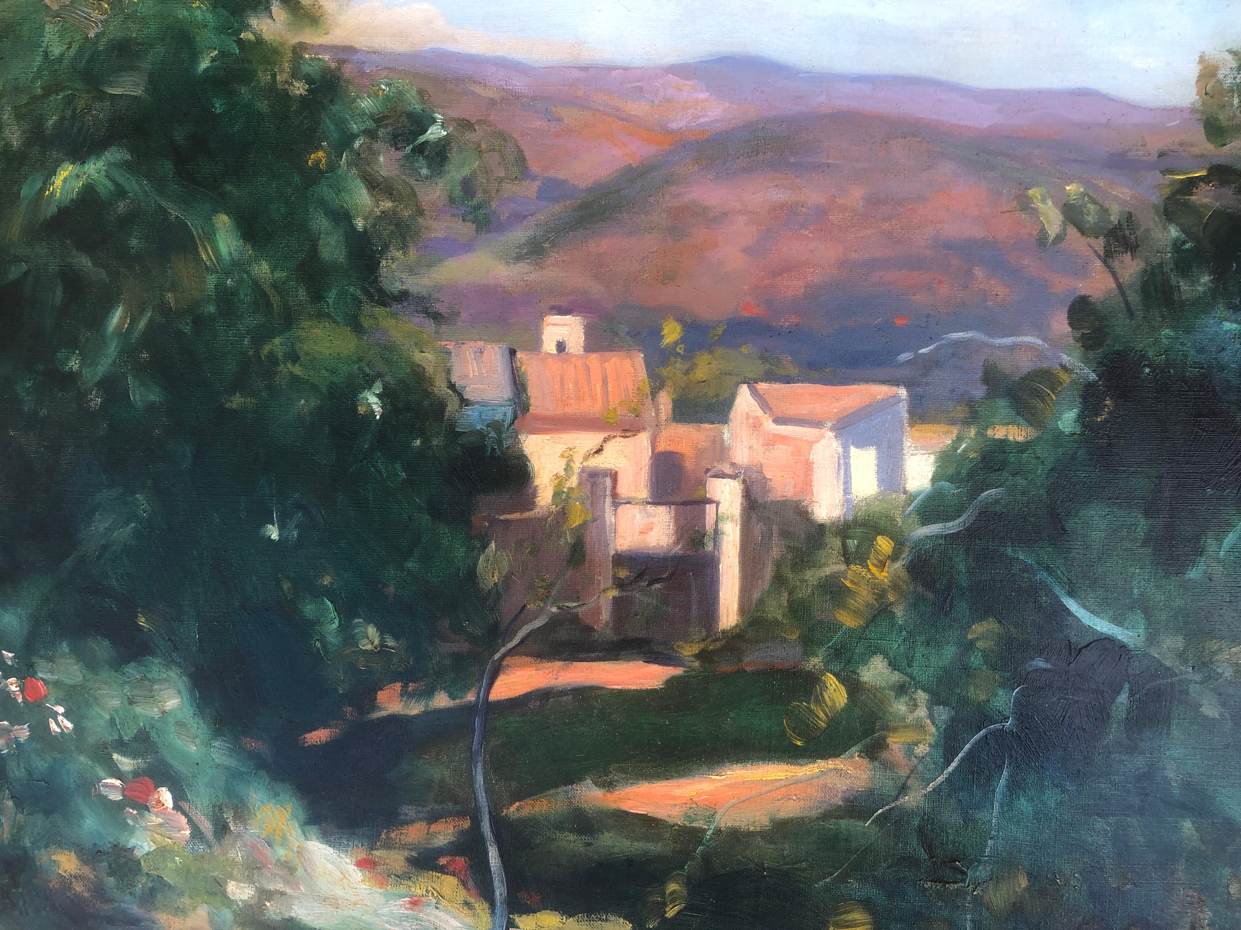 Spanish landscape oil on canvas painting For Sale 3