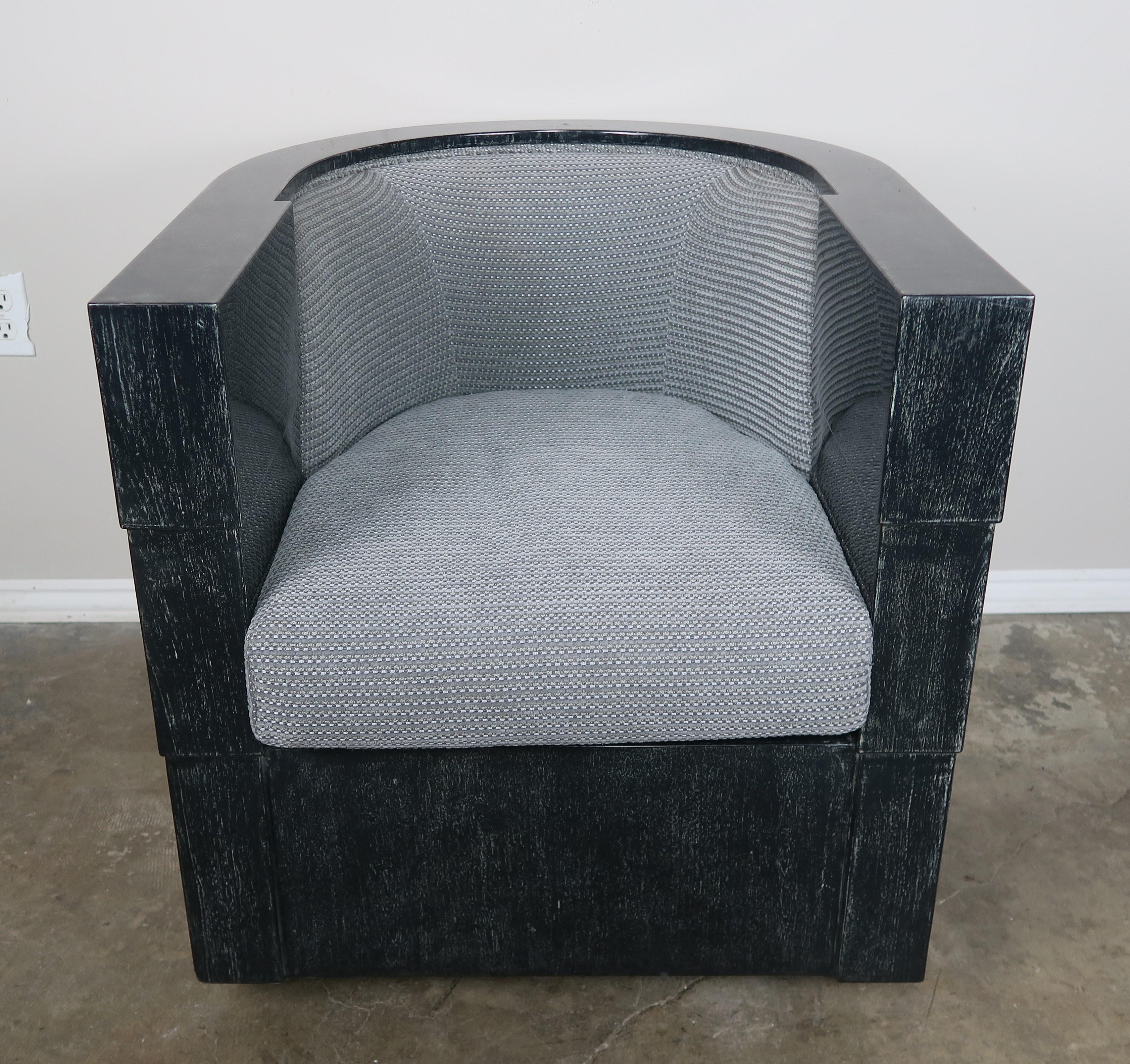 Modern Enrique Garcel Armchair on Swivel Base