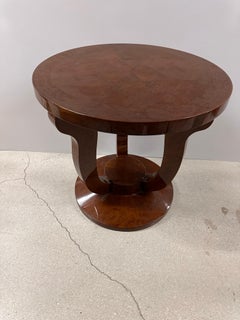 Enrique Garcel Art Deco burl wood Guéridon