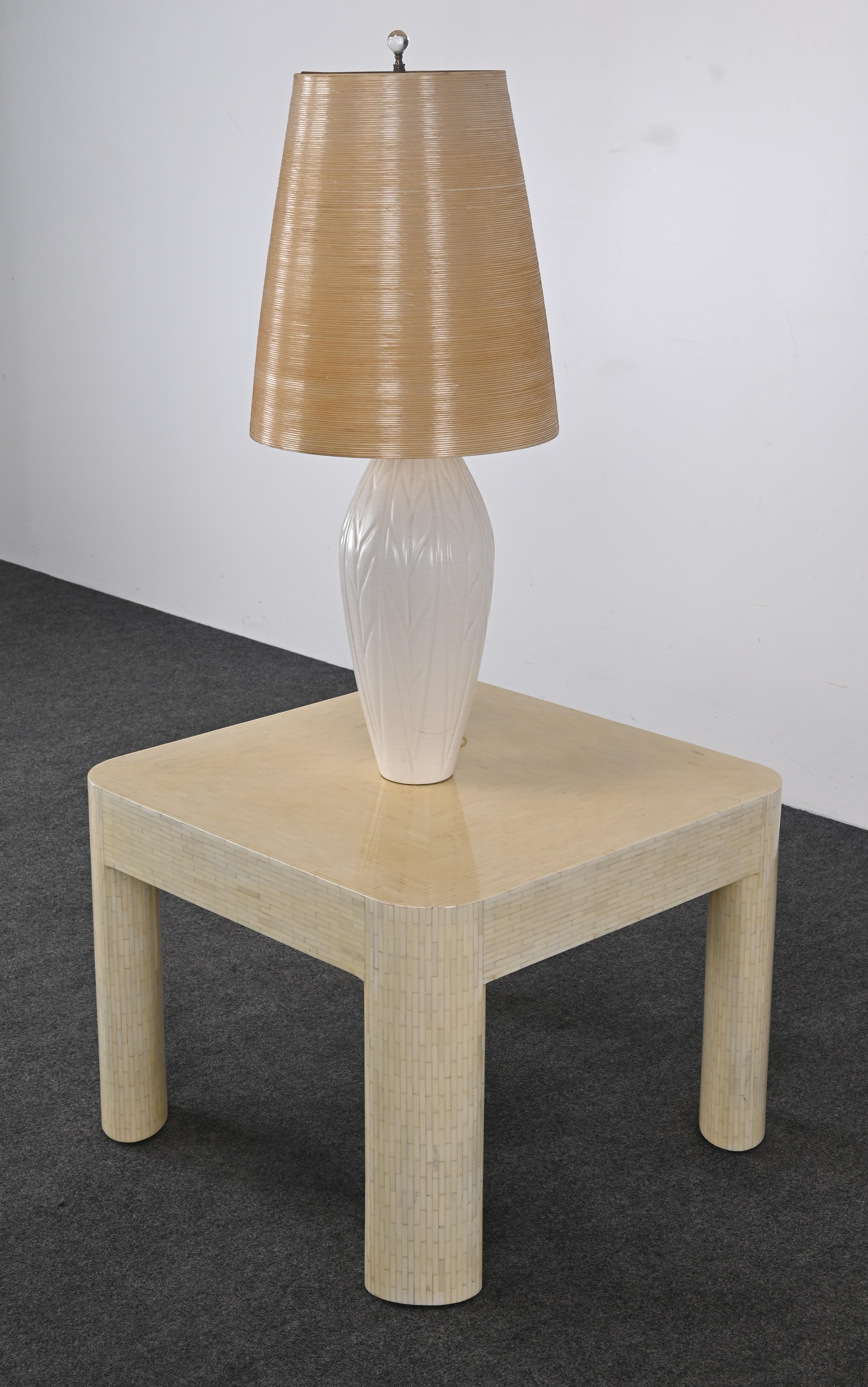 Enrique Garcel zugeschriebener mosaikartiger Knochentisch, 1980er Jahre im Angebot 8