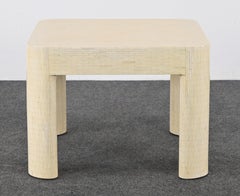 Enrique Garcel Attributed Tessellated Bone End Table, 1980s