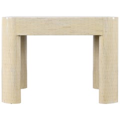 Enrique Garcel Attributed Tessellated Bone End Table, 1980s