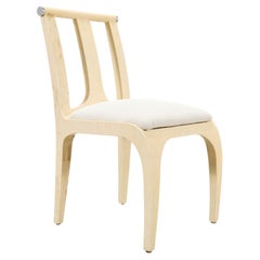 Enrique Garcel Colombian Tessellated Bone Chair with Bouclé