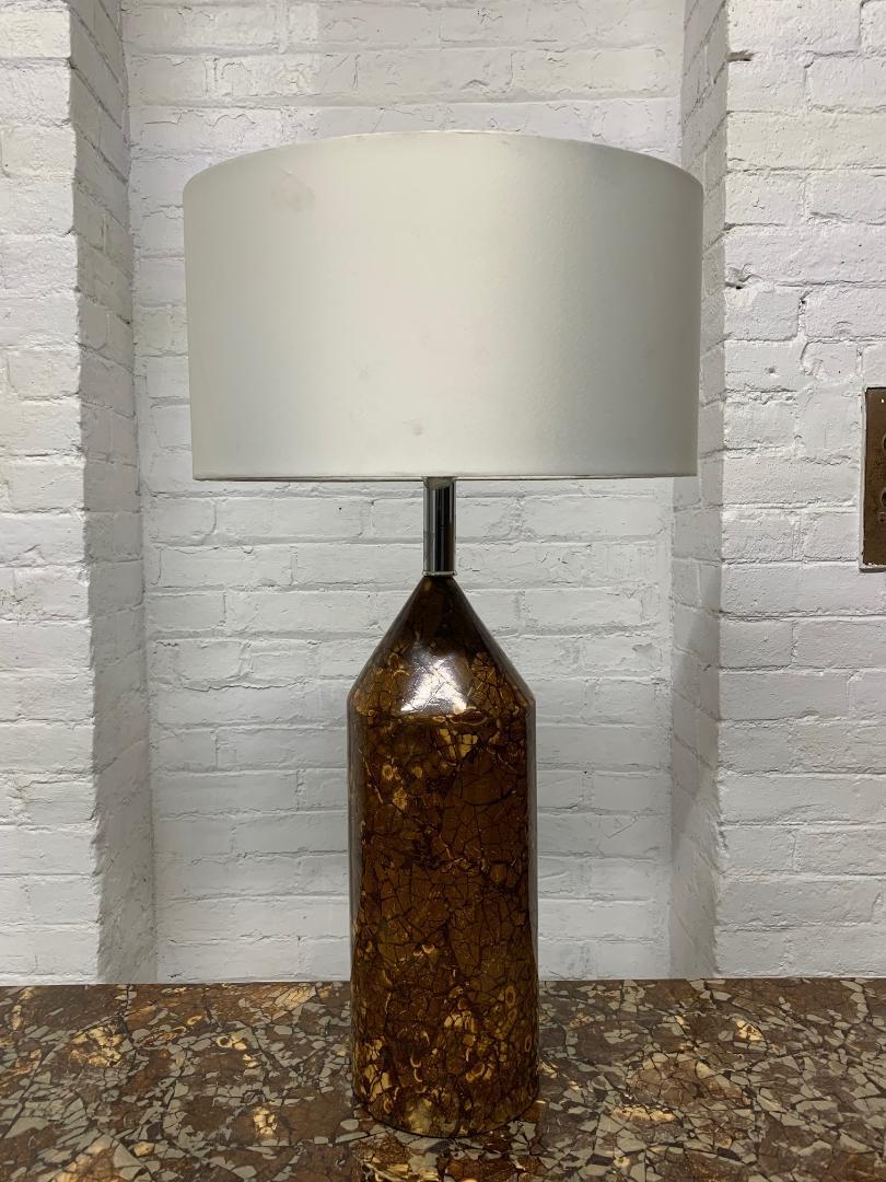 Late 20th Century Enrique Garcel Lacquered Coconut Shell Console Table For Sale