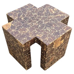 Enrique Garcel Lacquered Cross Coconut Shell Side Table