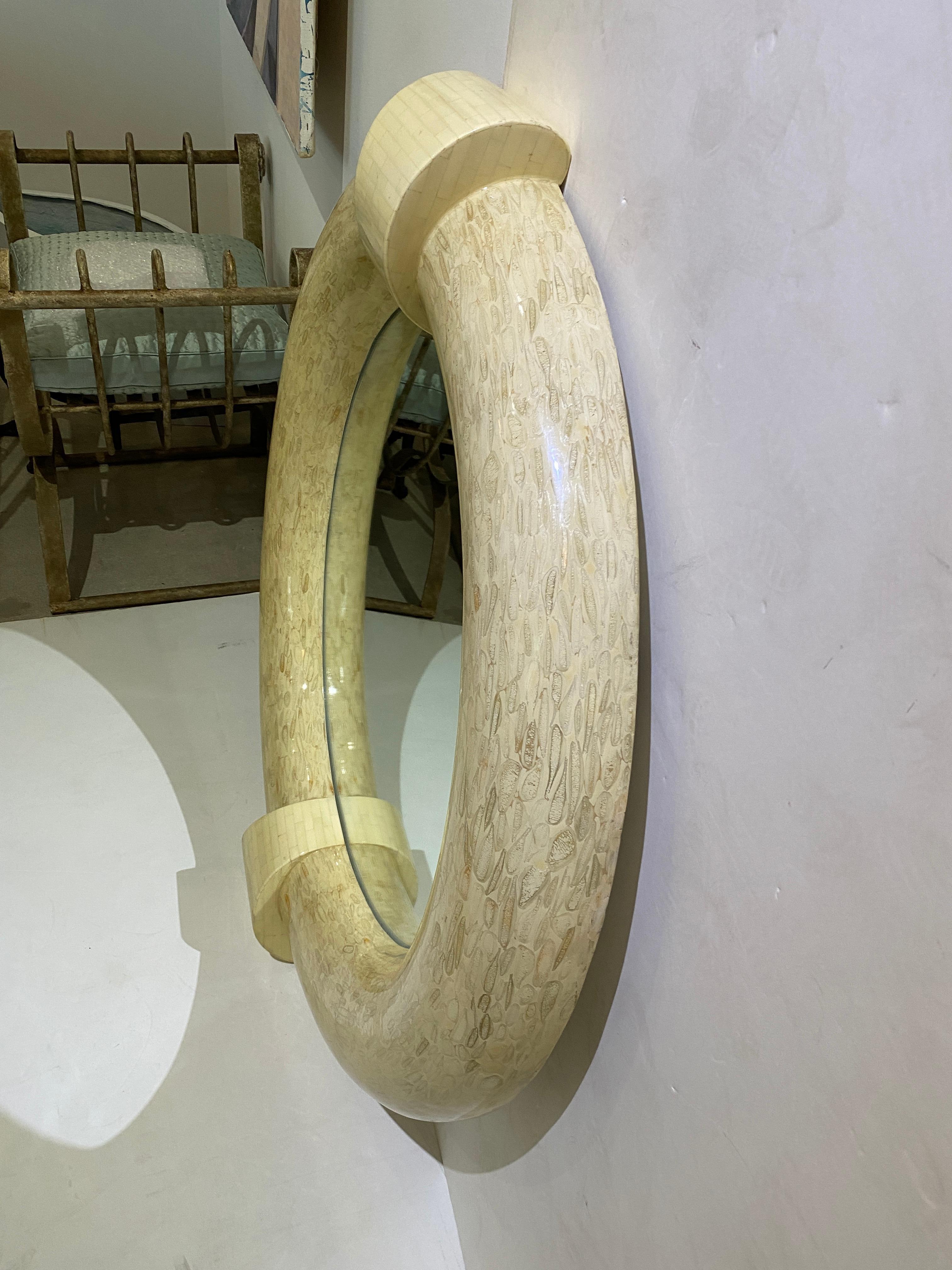 Colombian Enrique Garcel Mirror Tessellated Bone For Sale