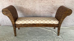 Enrique Garcel Postmodern Tessellated Horn Bench