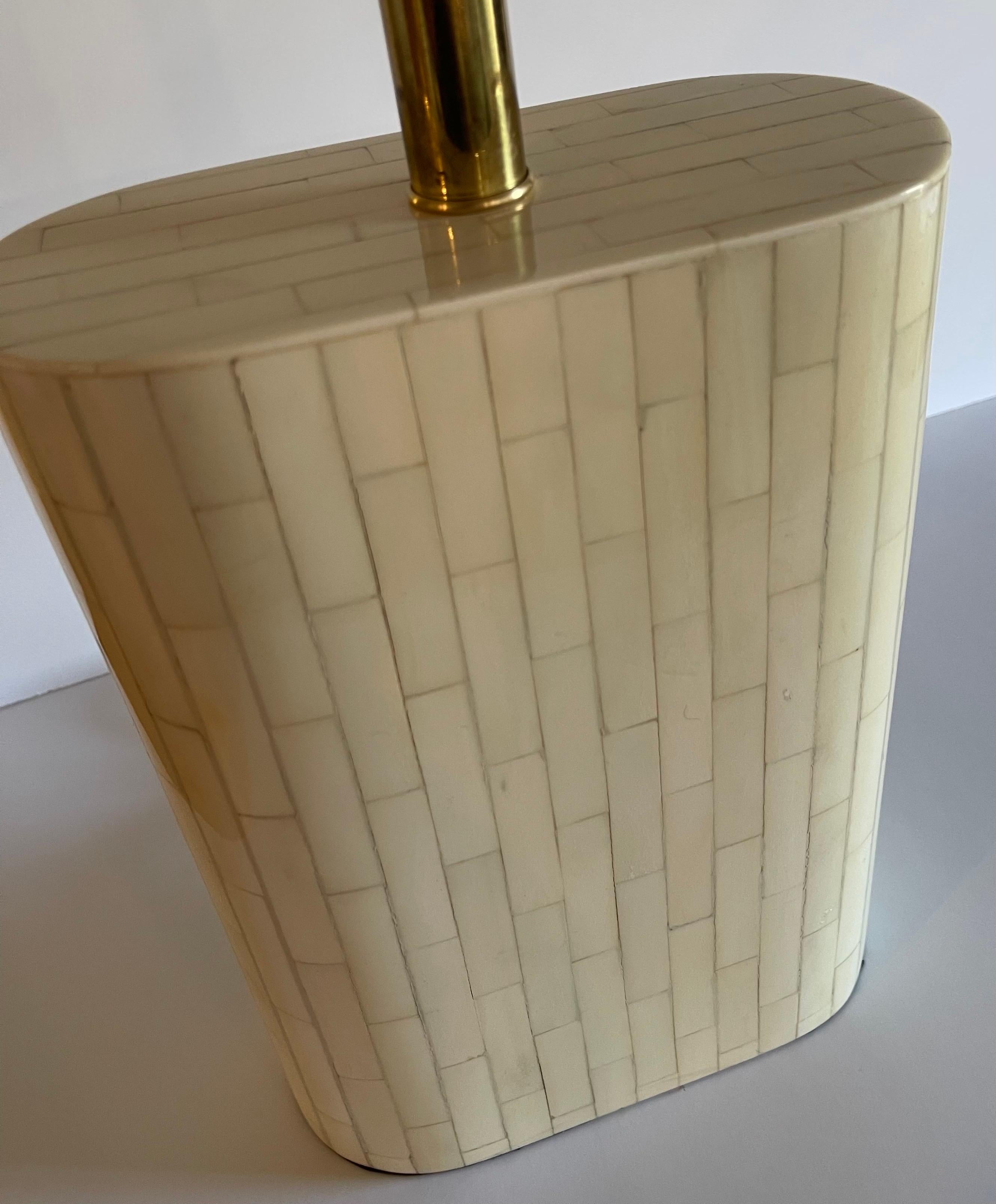 Enrique Garcel Tessellated Bone Table Lamp For Sale 2
