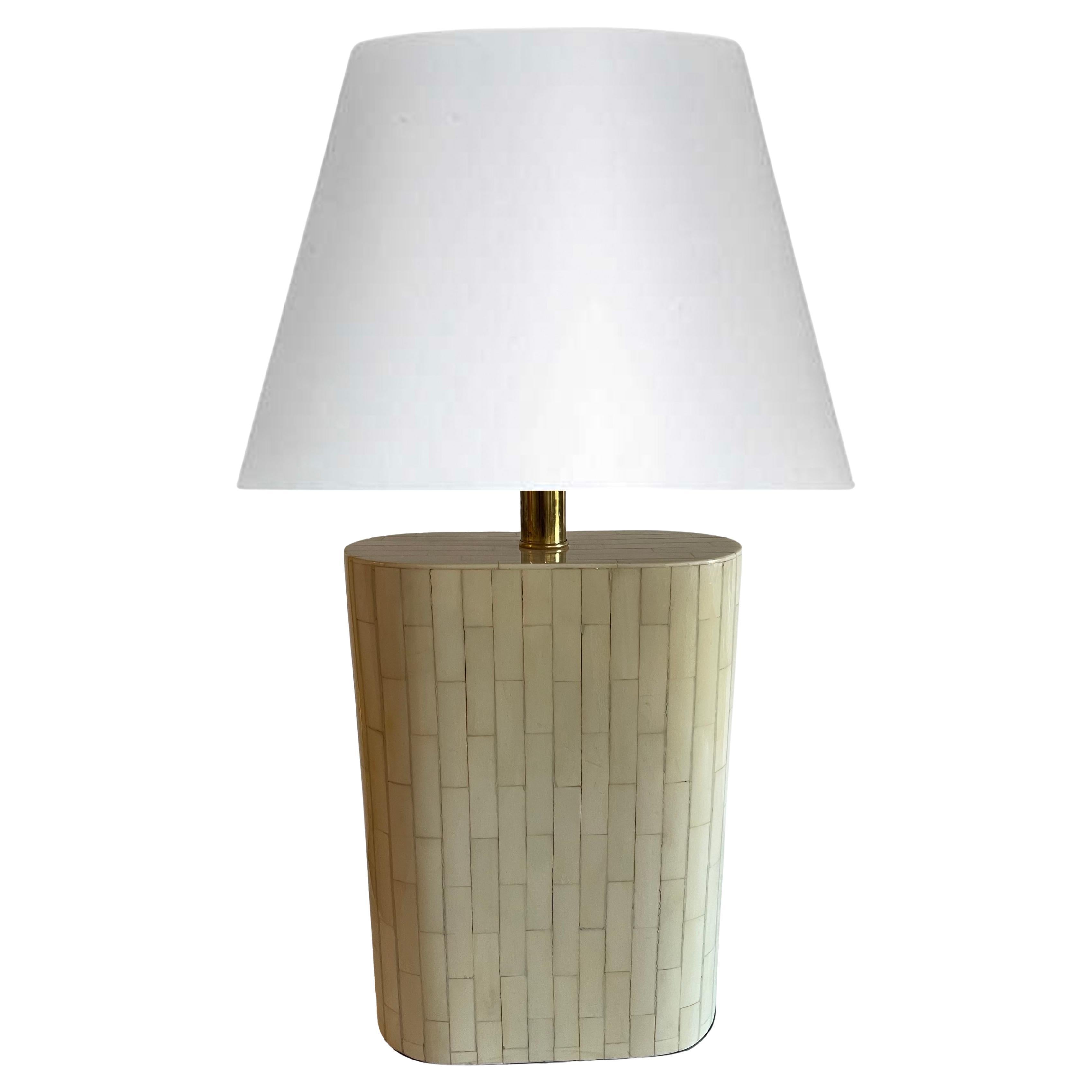 Enrique Garcel Tessellated Bone Table Lamp