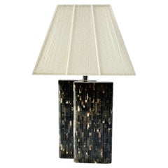 Enrique Garcel Tessellated Horn Table Lamp, 1970